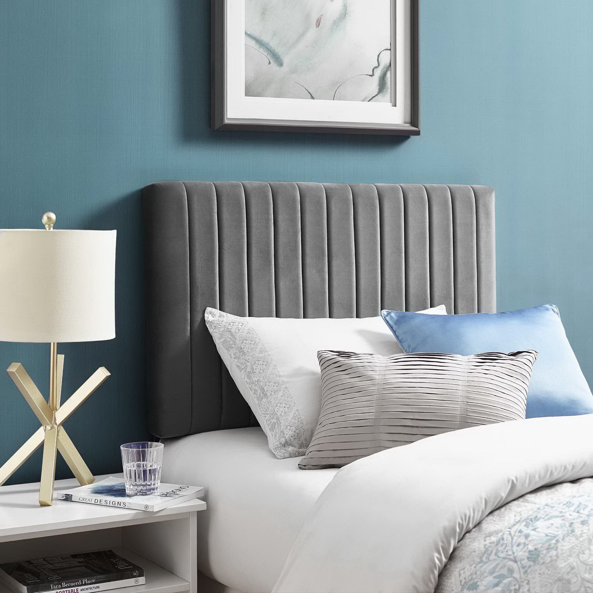 Keira Performance Velvet Twin Headboard by Modway - Best Buy Furniture
