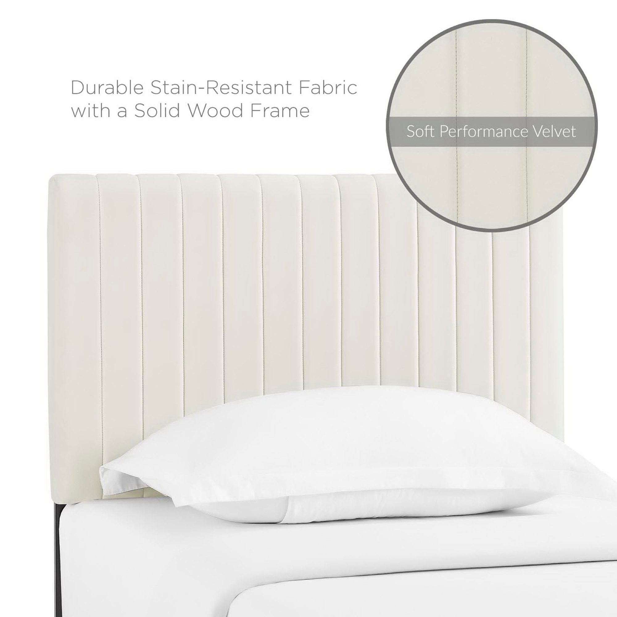 Keira Performance Velvet Twin Headboard by Modway - Best Buy Furniture