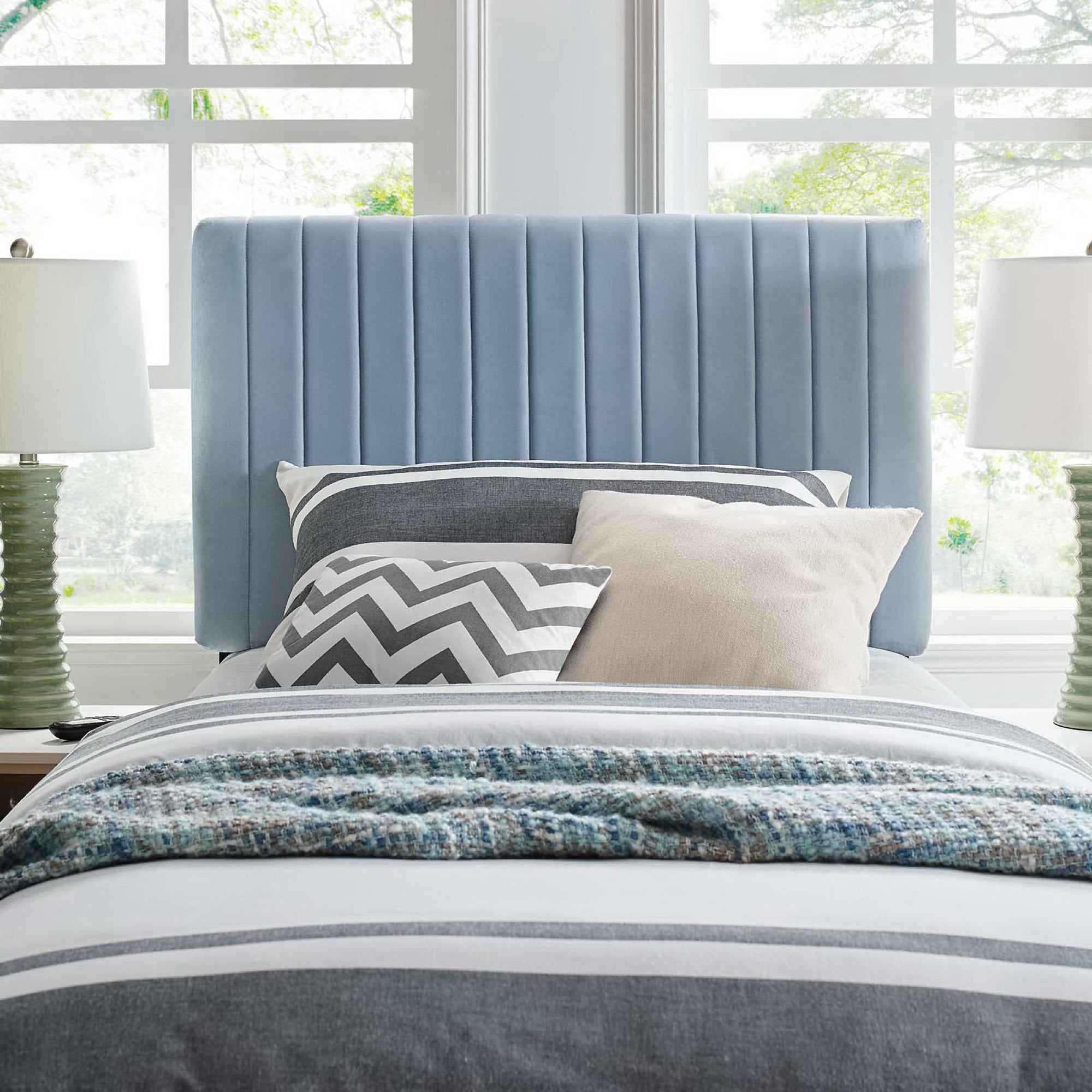 Keira Performance Velvet Twin Headboard by Modway - Best Buy Furniture