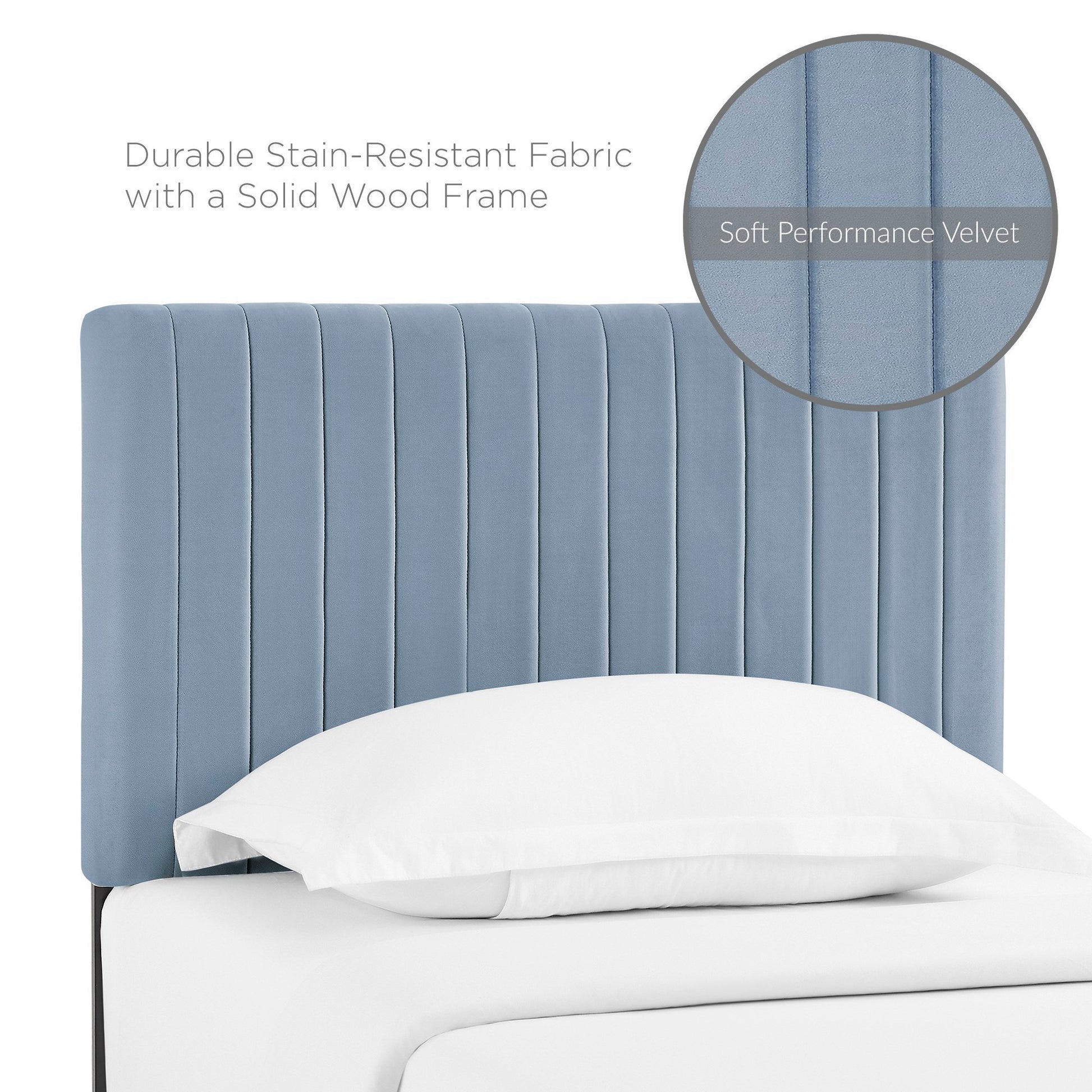 Keira Performance Velvet Twin Headboard by Modway - Best Buy Furniture