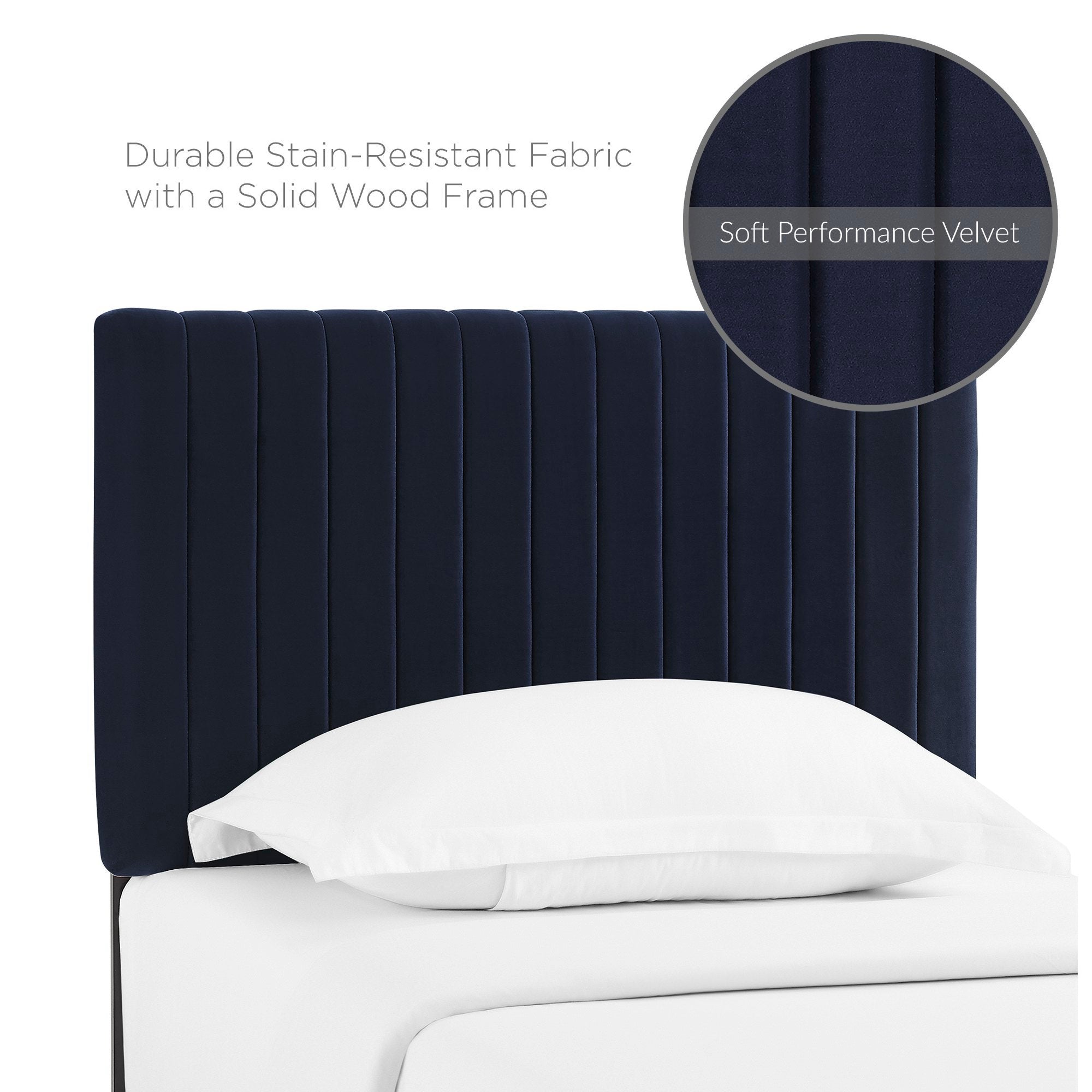 Keira Performance Velvet Twin Headboard by Modway - Best Buy Furniture