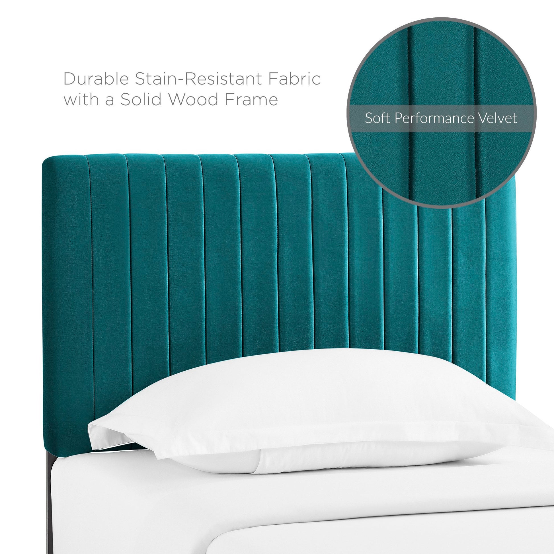 Keira Performance Velvet Twin Headboard by Modway - Best Buy Furniture