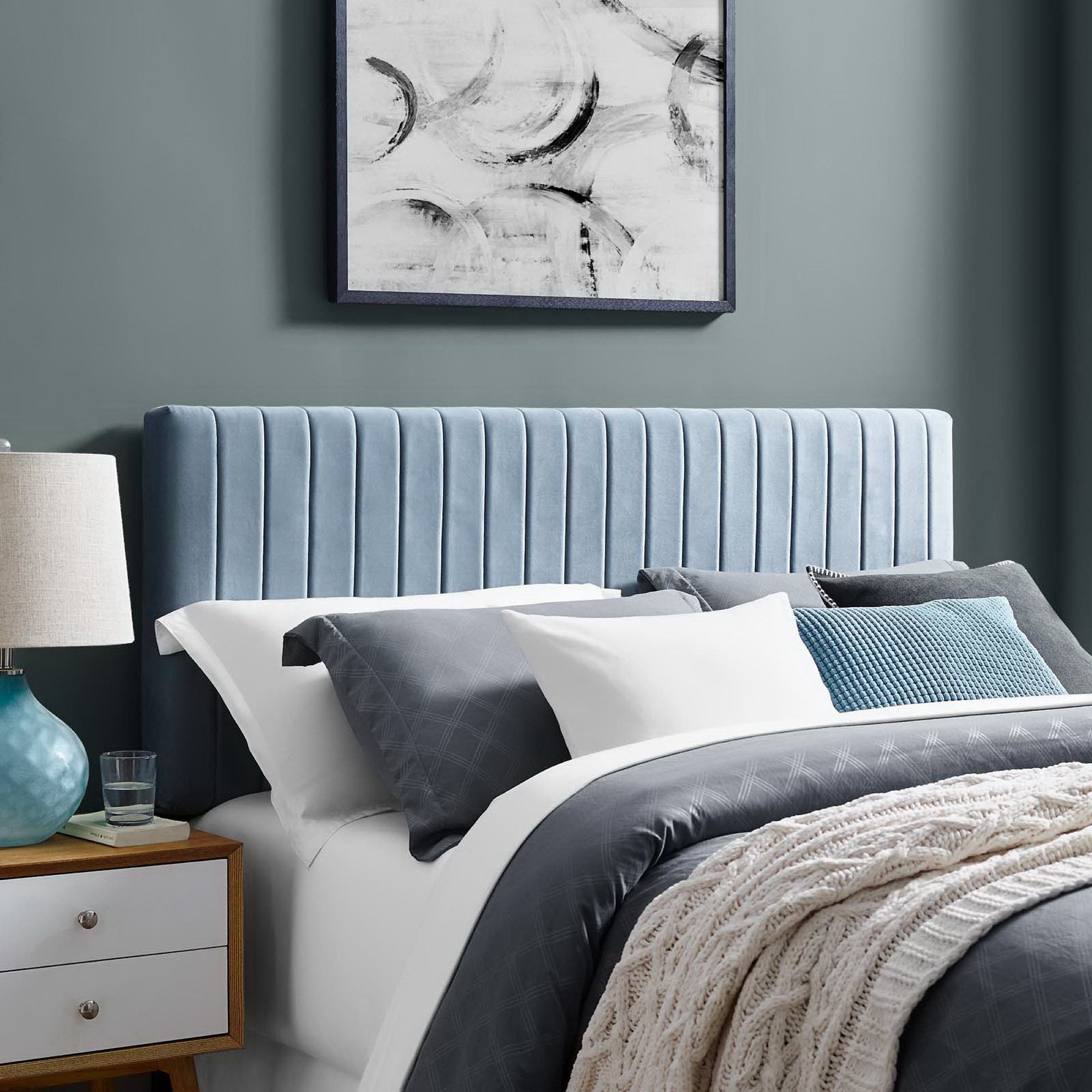 Keira Performance Velvet Full / Queen Headboard by Modway - Best Buy Furniture