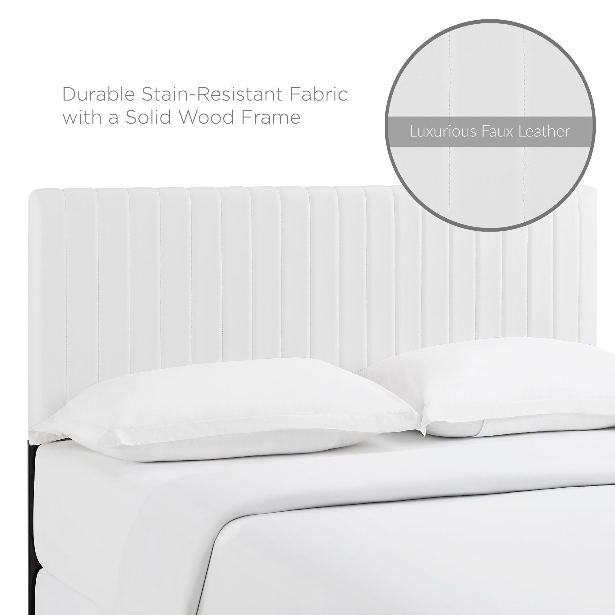 Keira Faux Leather Full / Queen Headboard by Modway - Best Buy Furniture