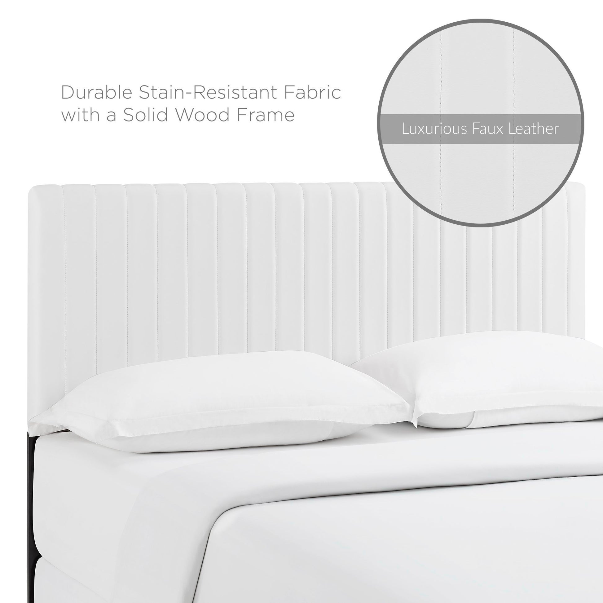 Keira Faux Leather King/California King Headboard by Modway - Best Buy Furniture