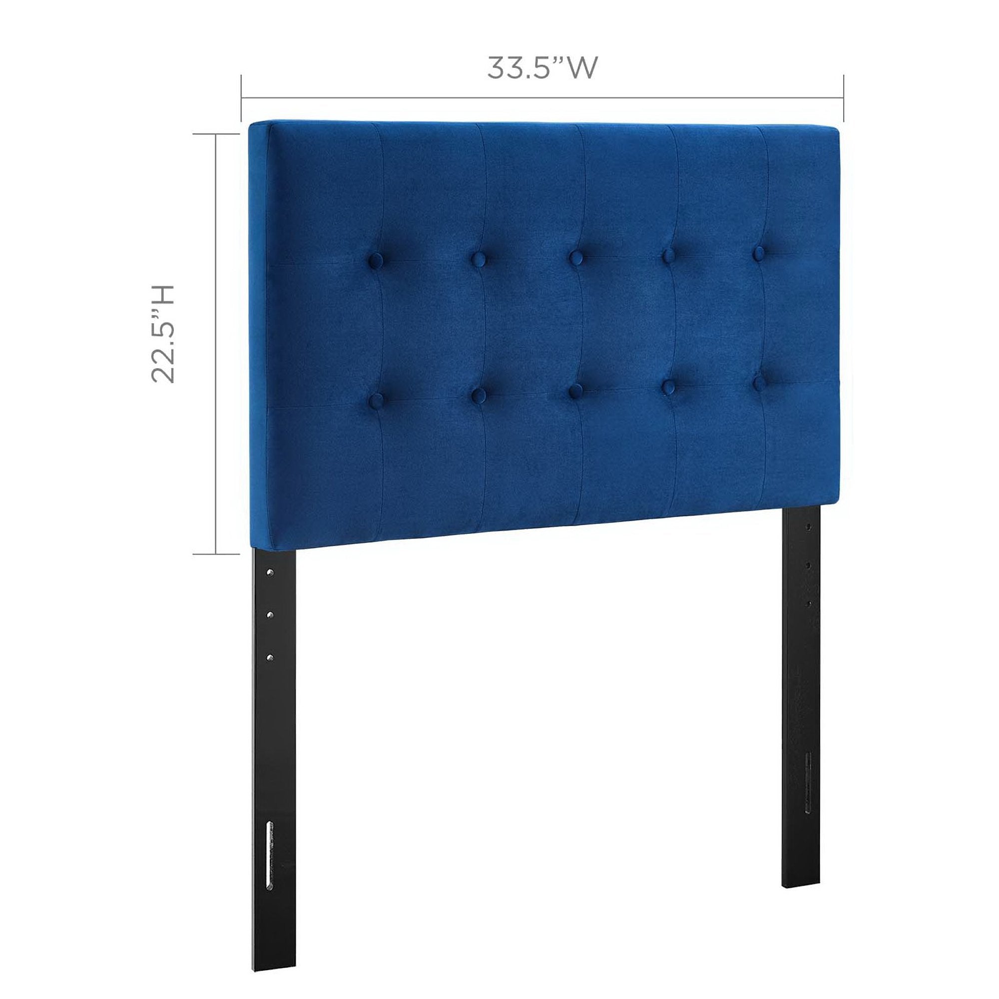 Emily Biscuit Tufted Performance Velvet Twin Headboard by Modway - Best Buy Furniture