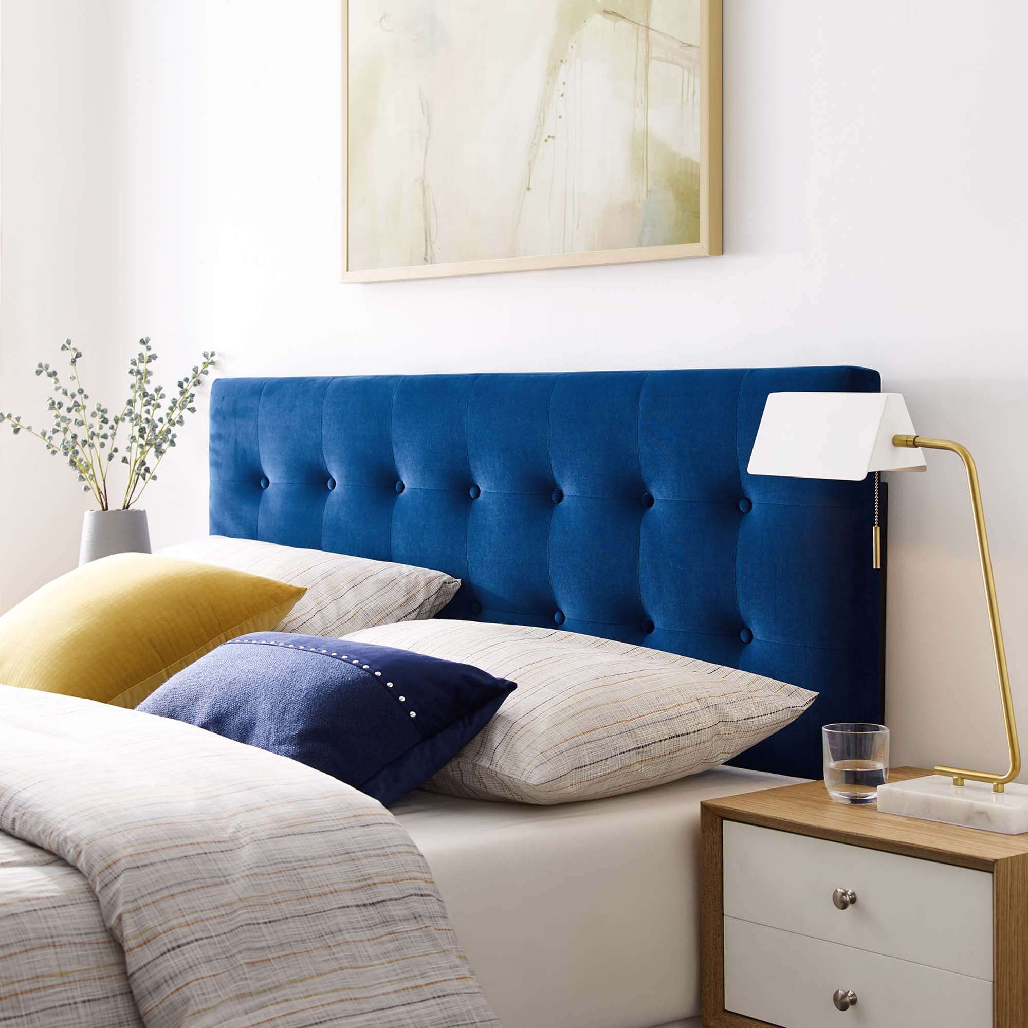 Emily Biscuit Tufted Performance Velvet Full Headboard by Modway - Best Buy Furniture