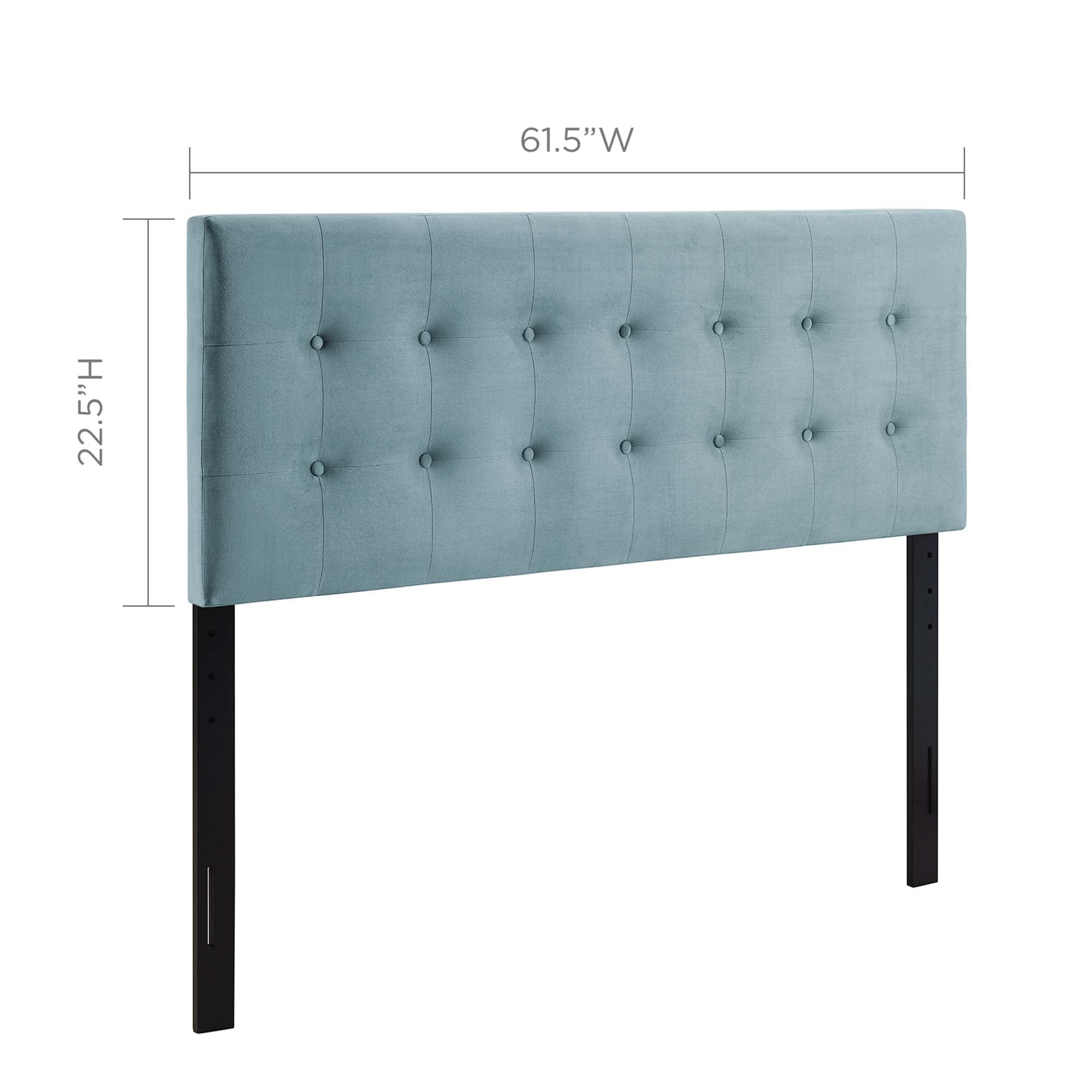 Emily Biscuit Tufted Performance Velvet Queen Headboard by Modway - Best Buy Furniture