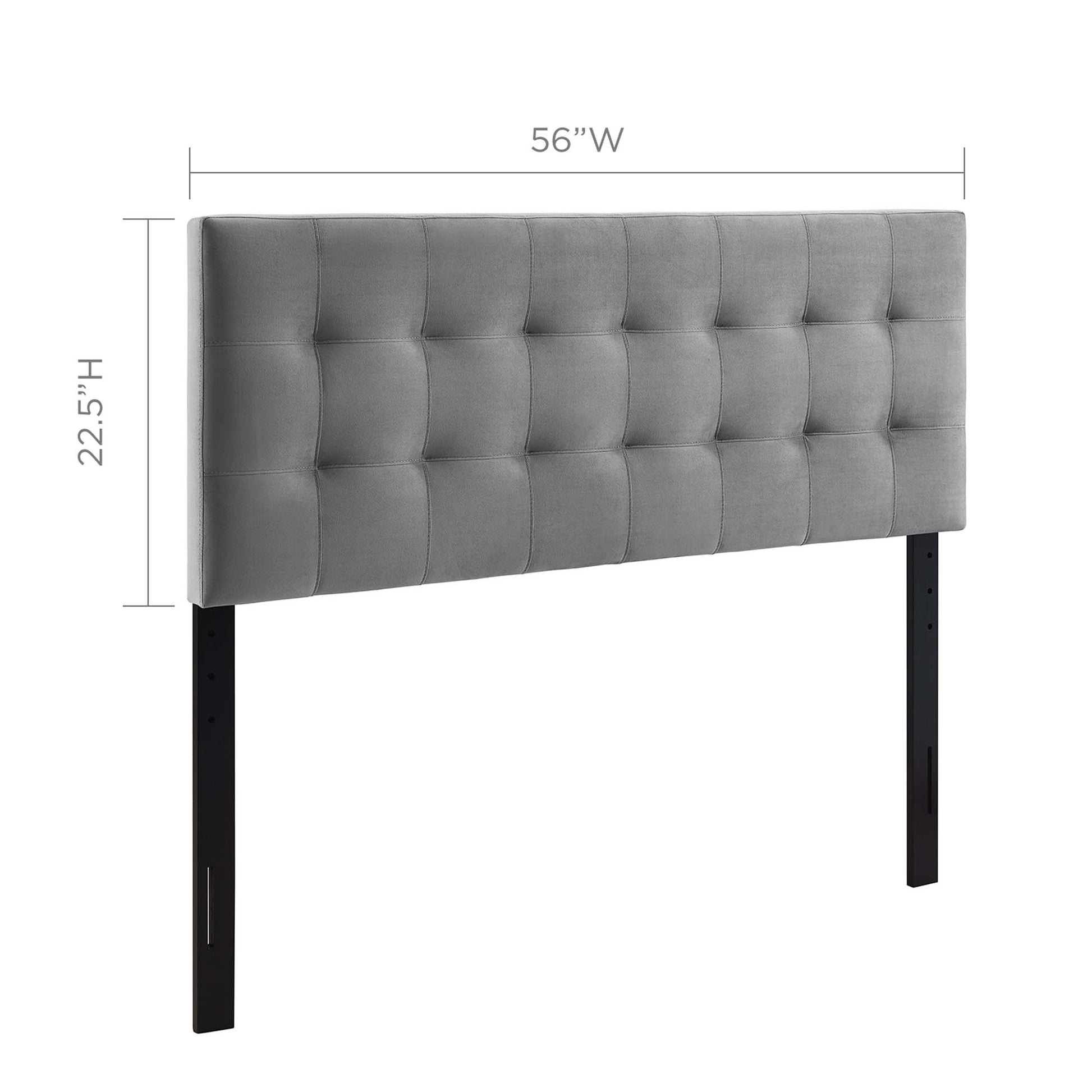 Lily Biscuit Tufted Performance Velvet Full Headboard by Modway - Best Buy Furniture
