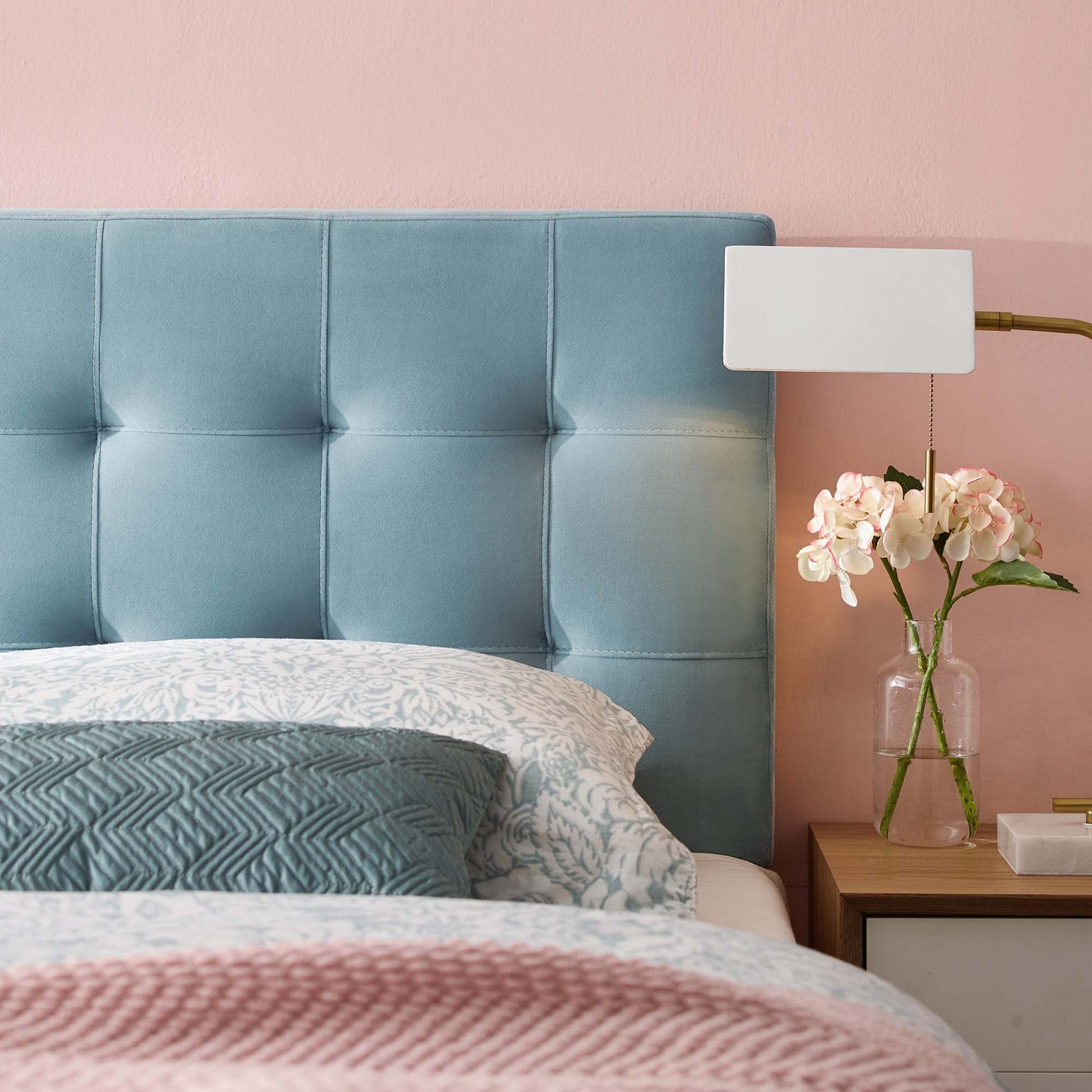 Lily Biscuit Tufted Performance Velvet Full Headboard by Modway - Best Buy Furniture