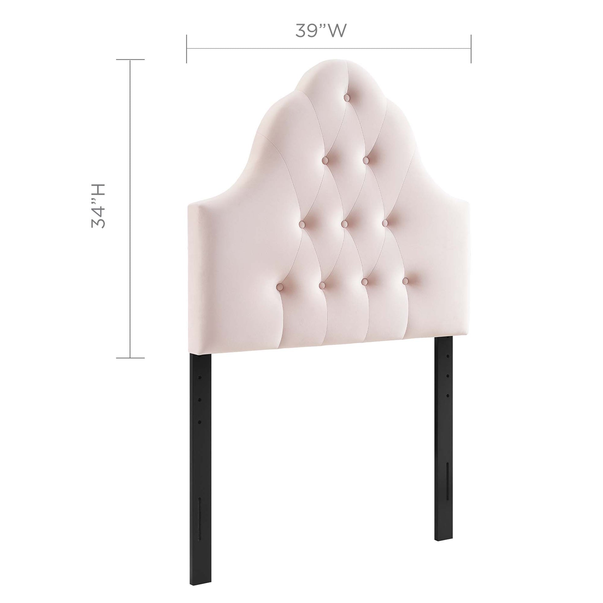 Sovereign Diamond Tufted Performance Velvet Twin Headboard by Modway - Best Buy Furniture
