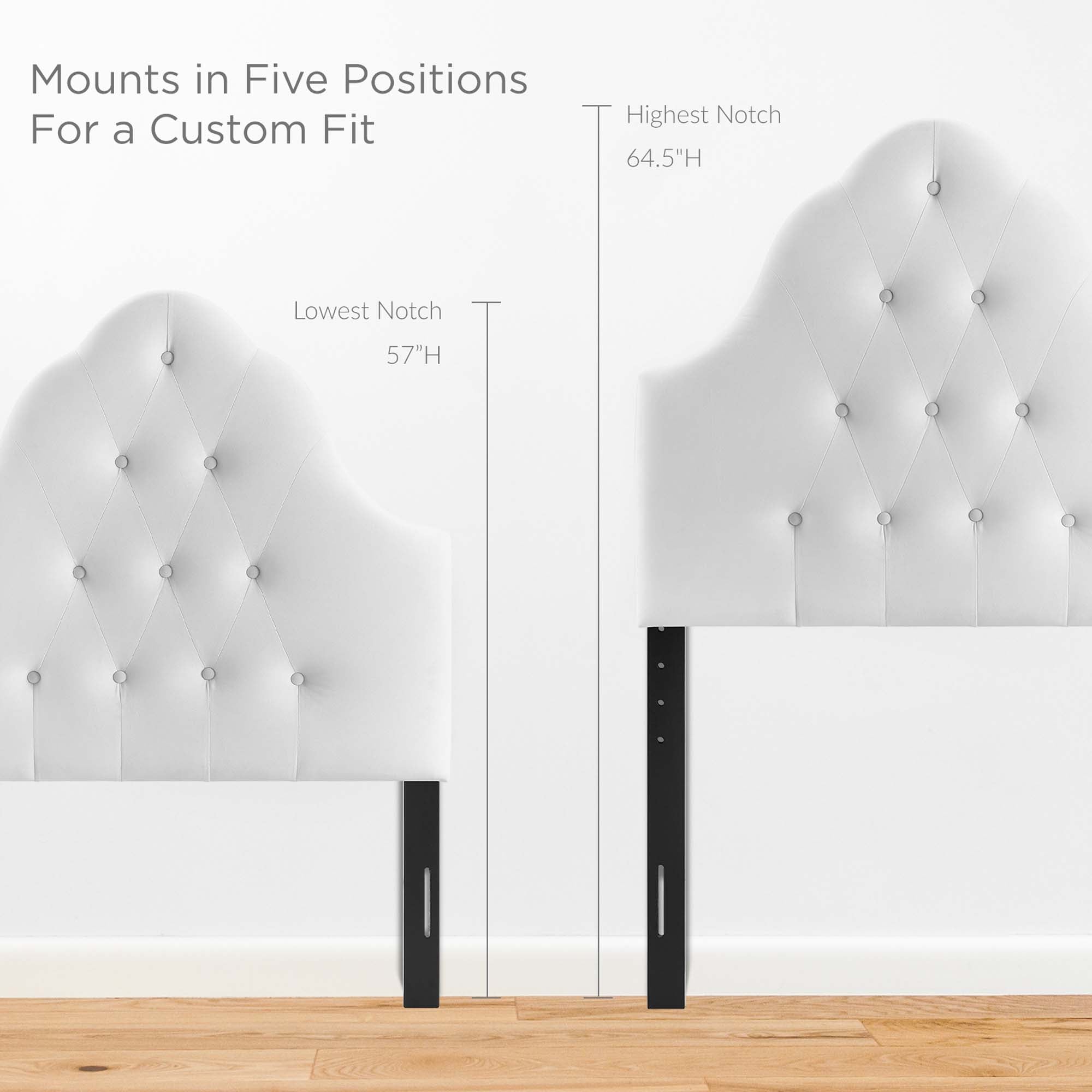 Sovereign Diamond Tufted Performance Velvet Twin Headboard by Modway - Best Buy Furniture