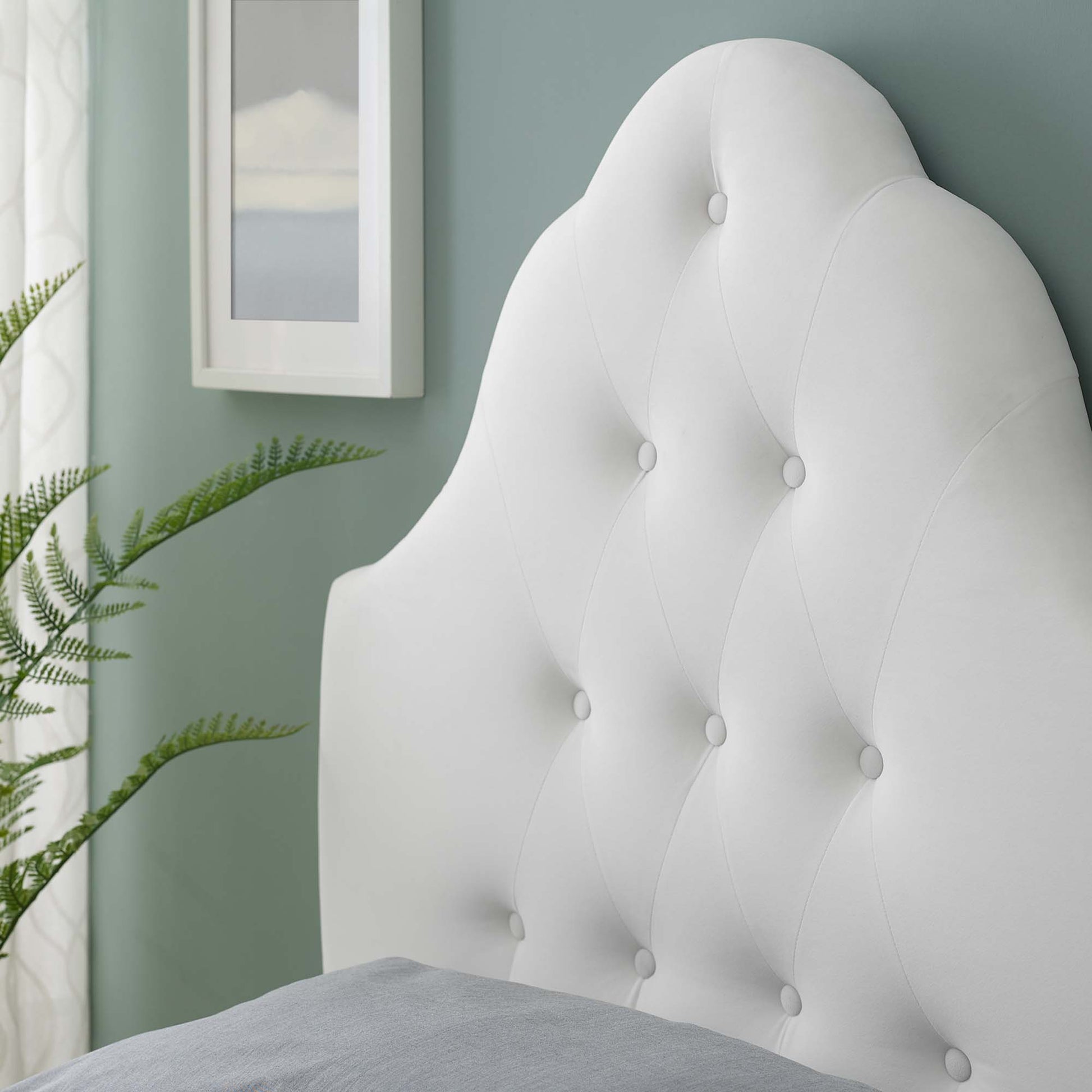 Sovereign Diamond Tufted Performance Velvet Twin Headboard by Modway - Best Buy Furniture