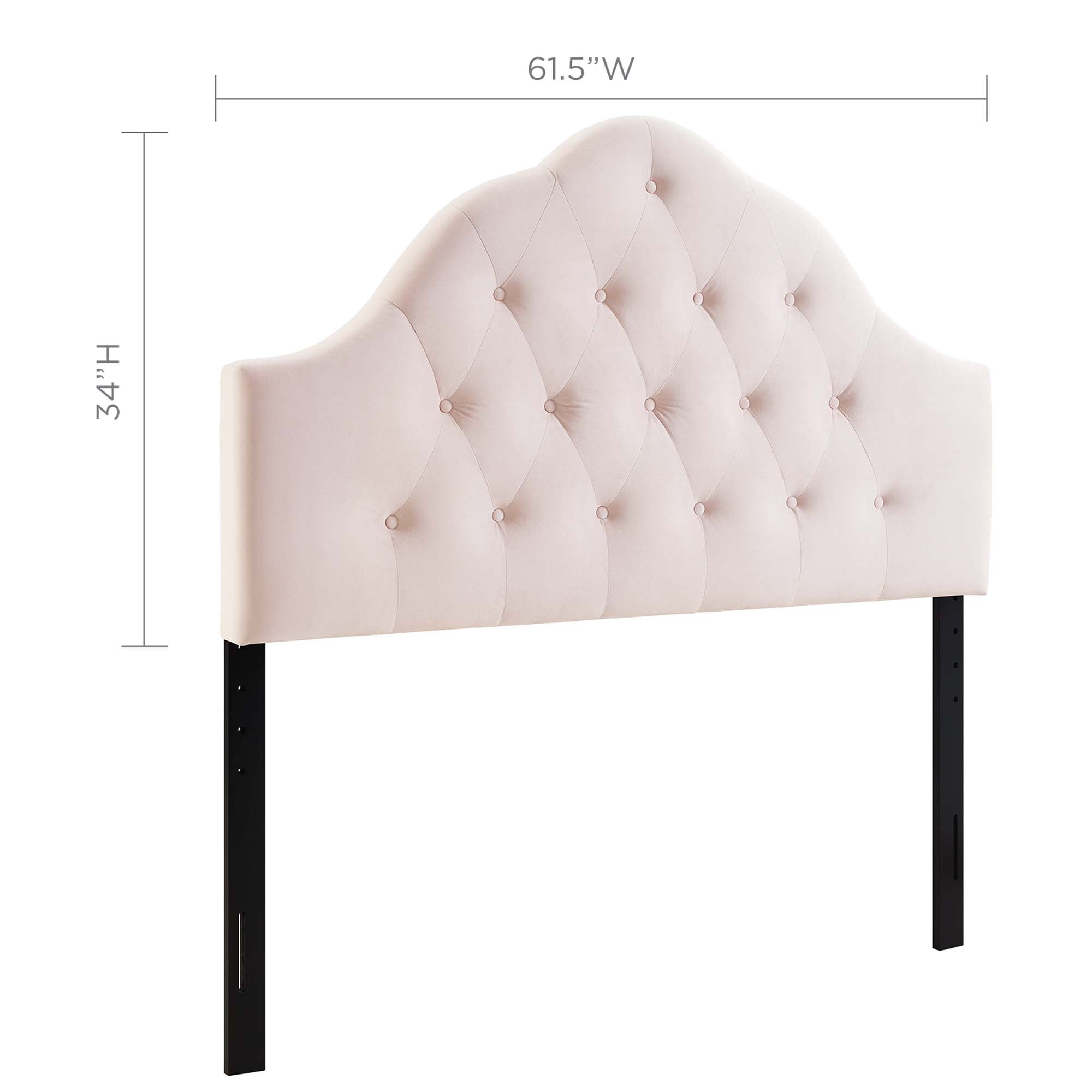 Sovereign Diamond Tufted Performance Velvet Queen Headboard by Modway - Best Buy Furniture