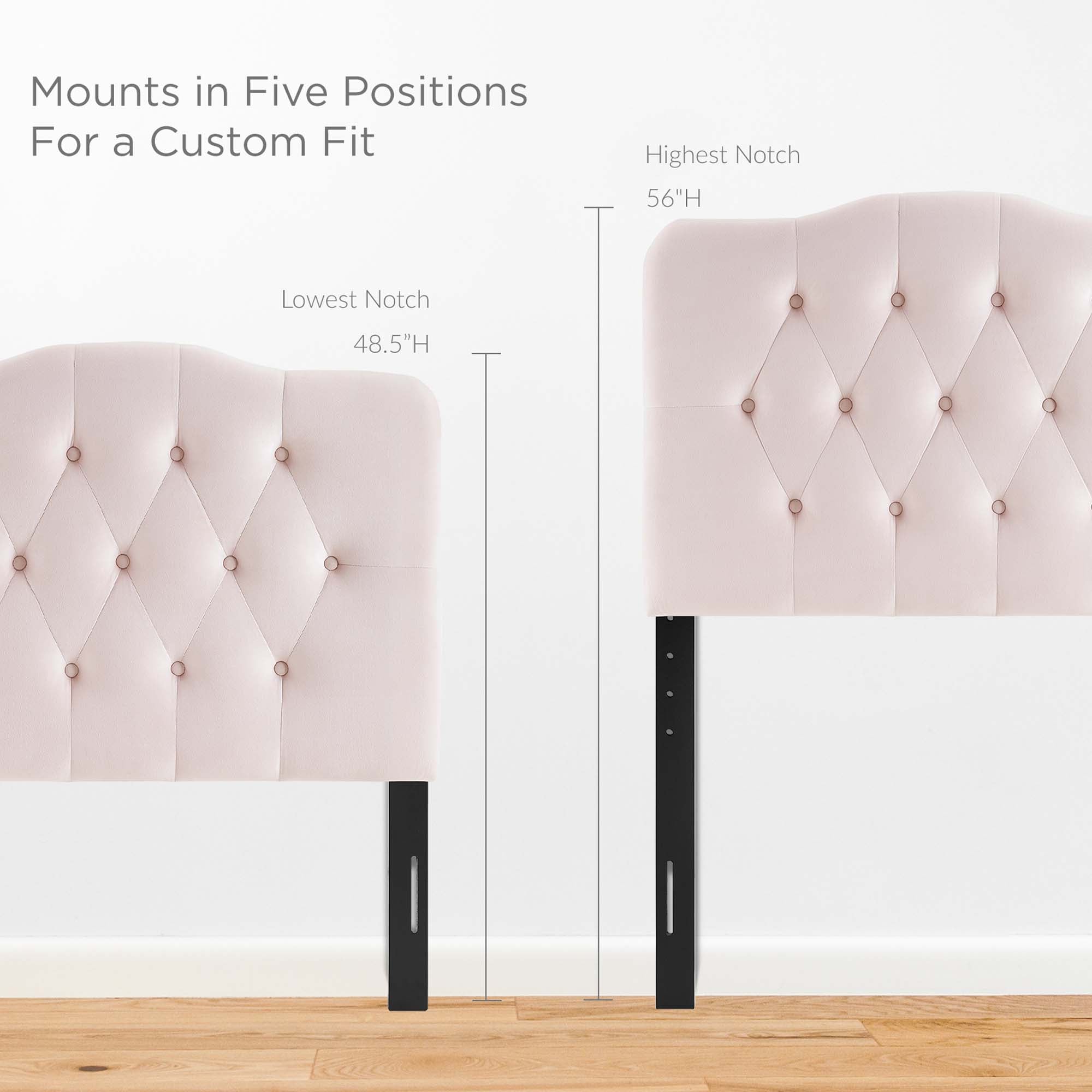 Annabel Diamond Tufted Performance Velvet Twin Headboard by Modway - Best Buy Furniture