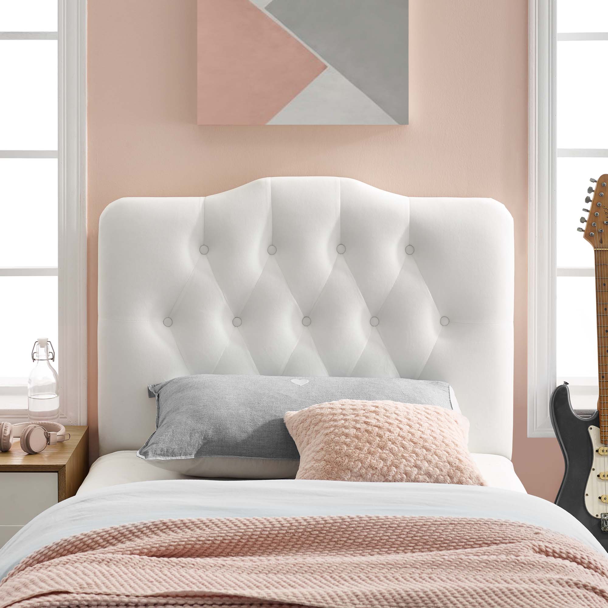 Annabel Diamond Tufted Performance Velvet Twin Headboard by Modway - Best Buy Furniture