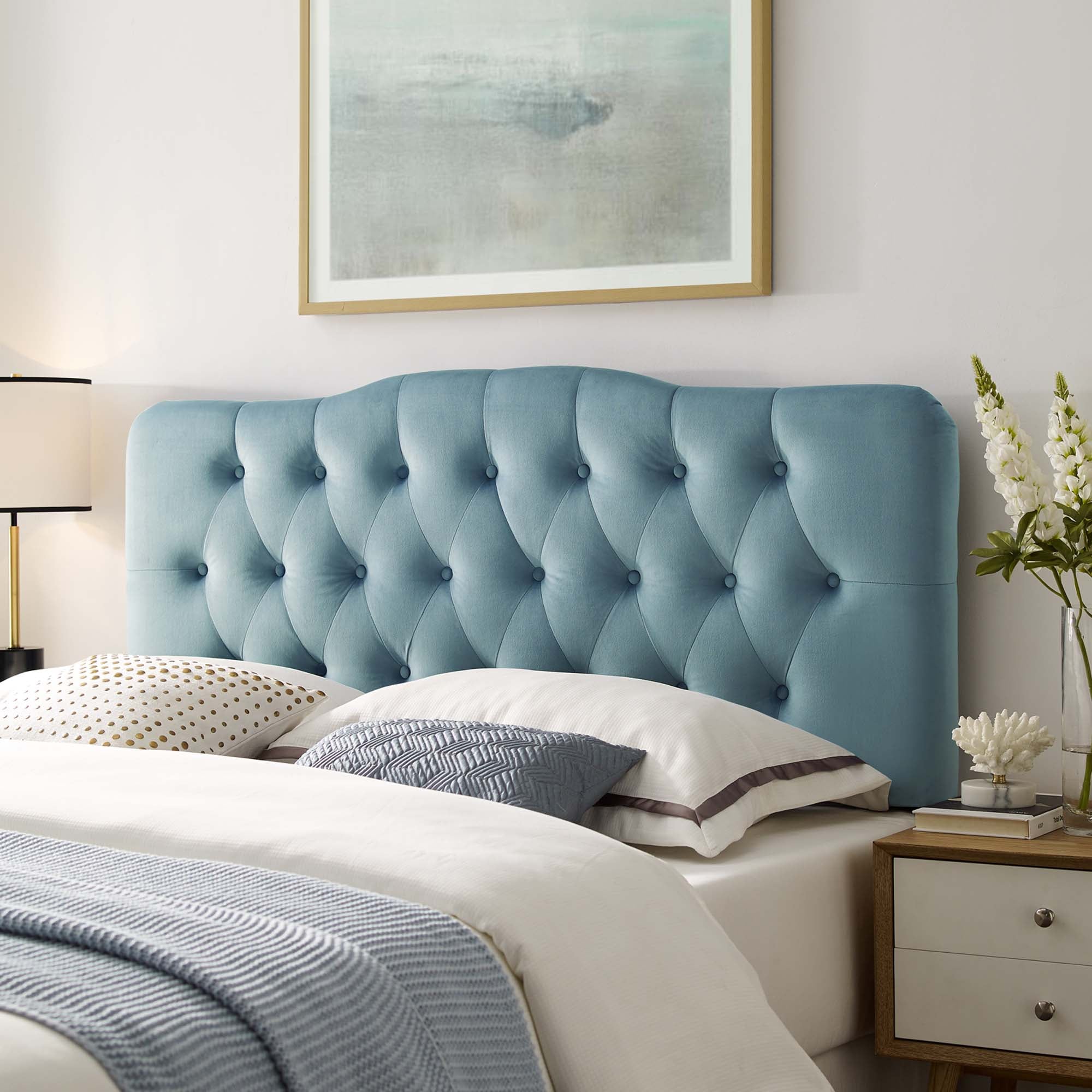 Annabel Diamond Tufted Performance Velvet King Headboard by Modway - Best Buy Furniture