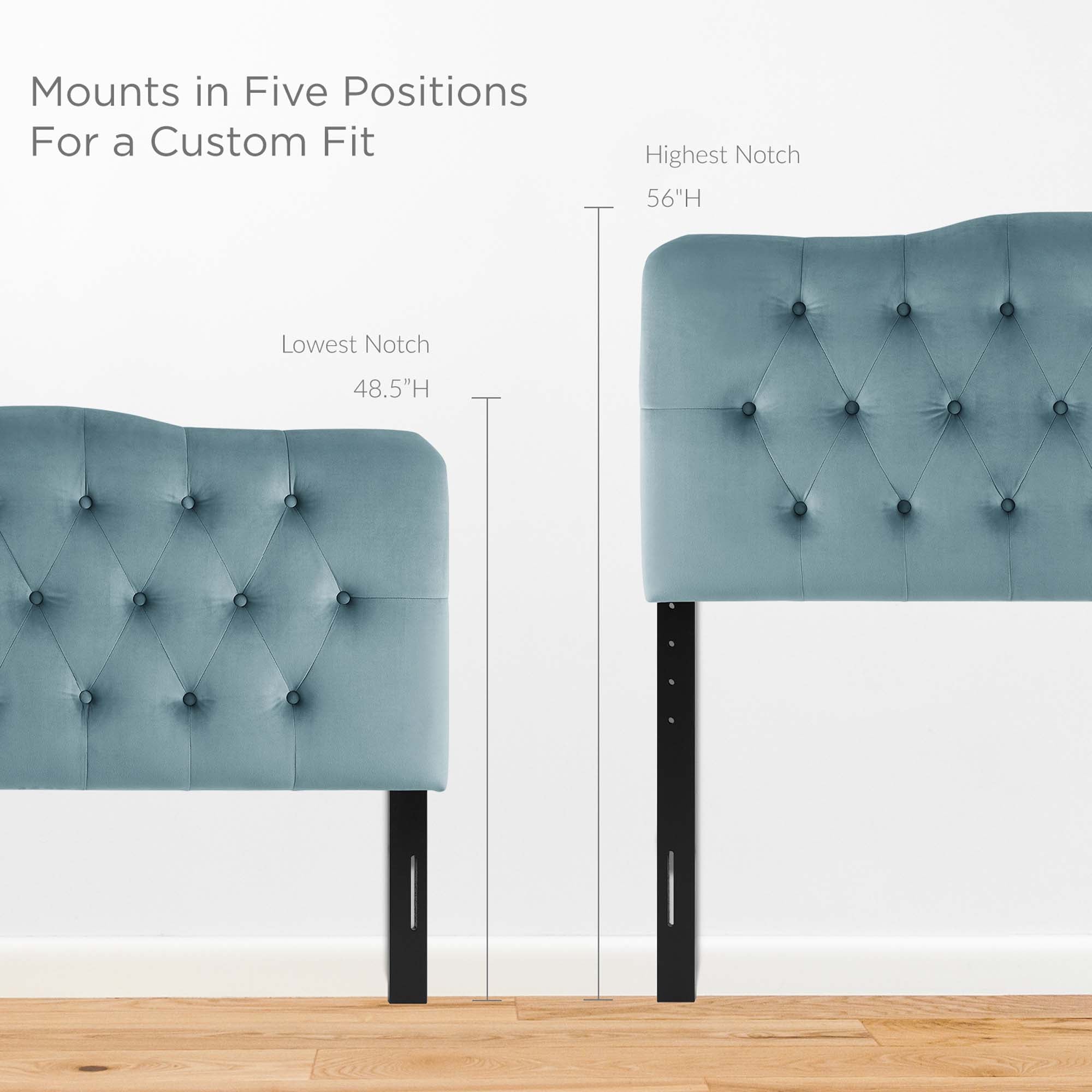 Annabel Diamond Tufted Performance Velvet Full Headboard by Modway - Best Buy Furniture