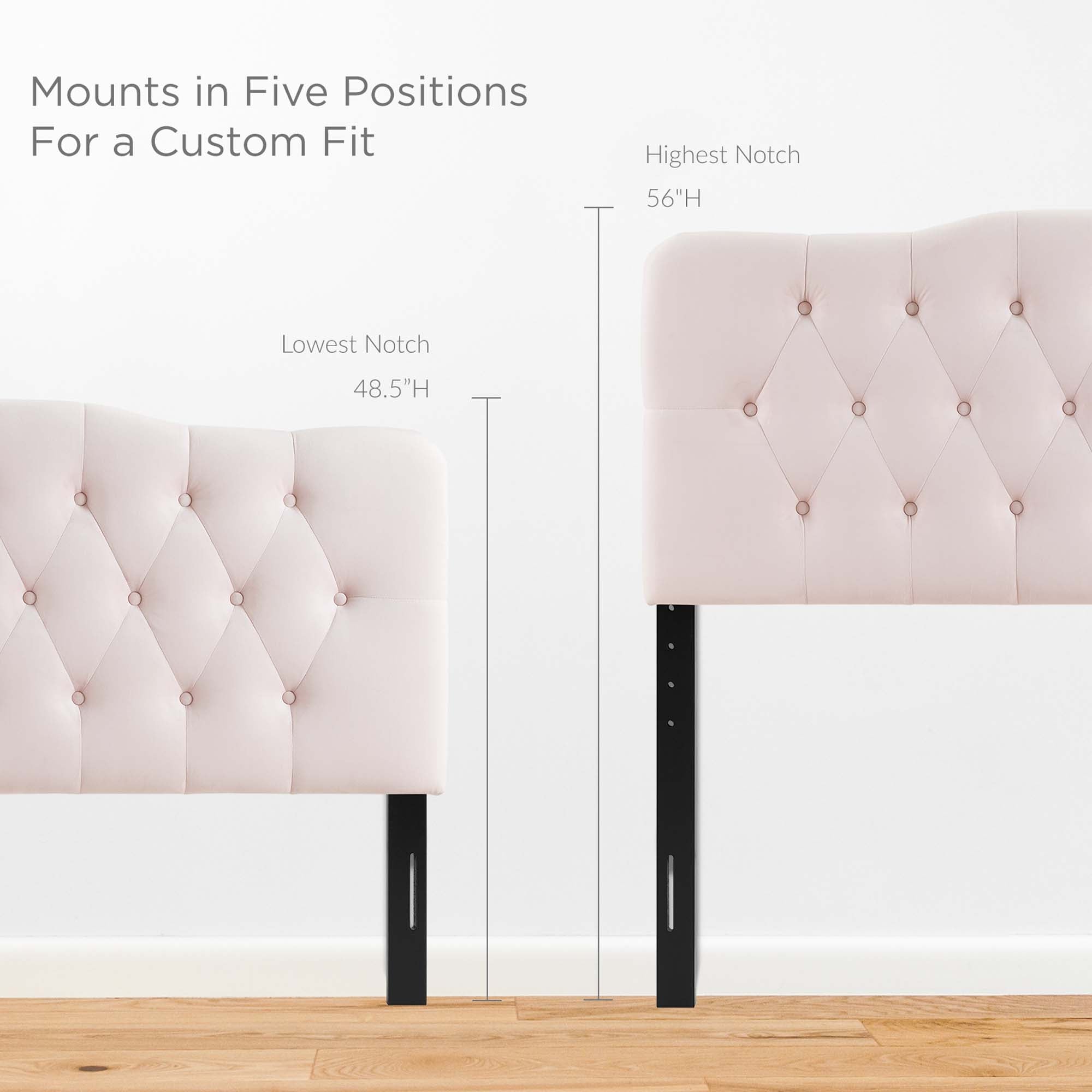 Annabel Diamond Tufted Performance Velvet Full Headboard by Modway - Best Buy Furniture