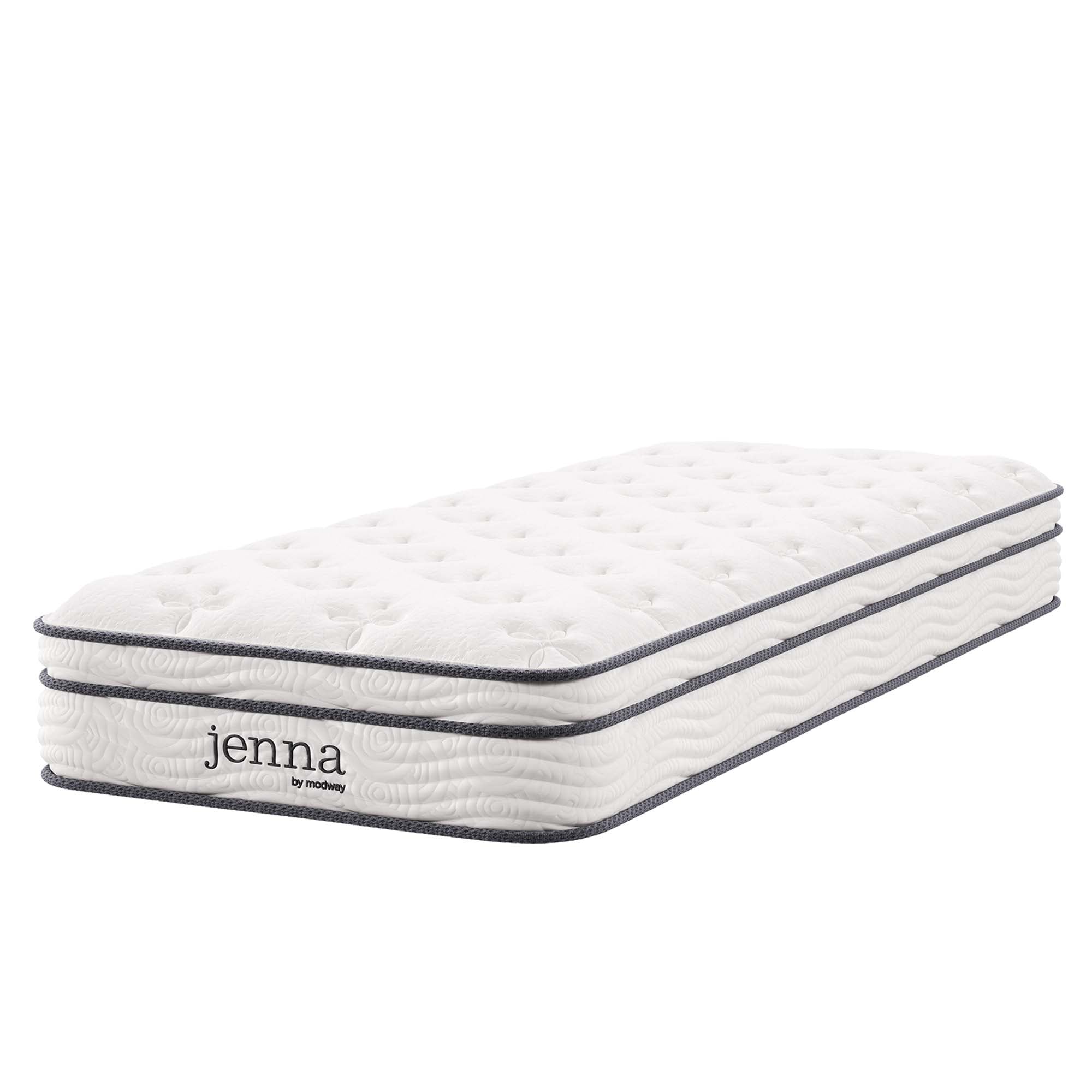 Jenna 8" Innerspring and Foam Narrow Twin Mattress by Modway - Best Buy Furniture