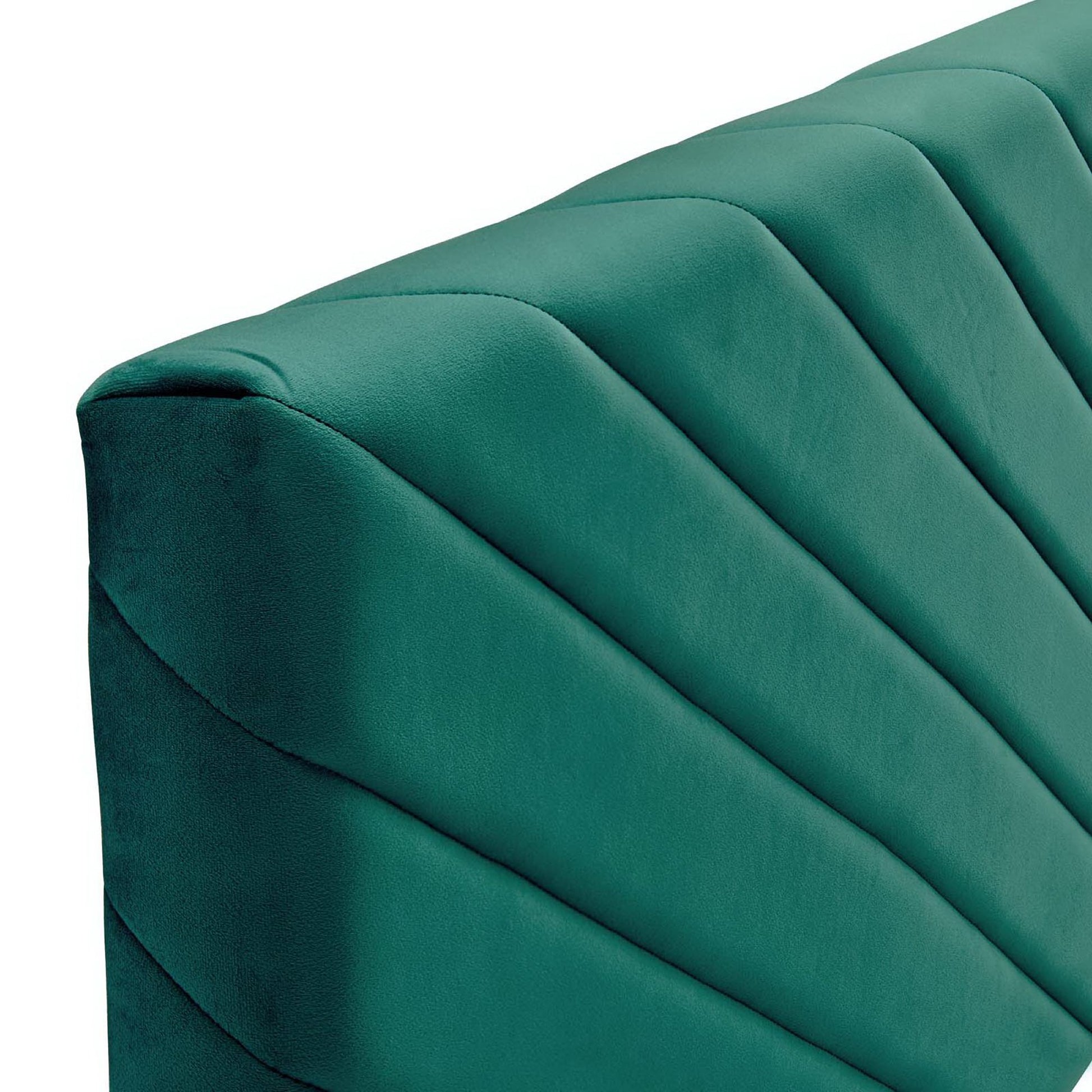Alyson Angular Channel Tufted Performance Velvet Twin Headboard by Modway - Best Buy Furniture