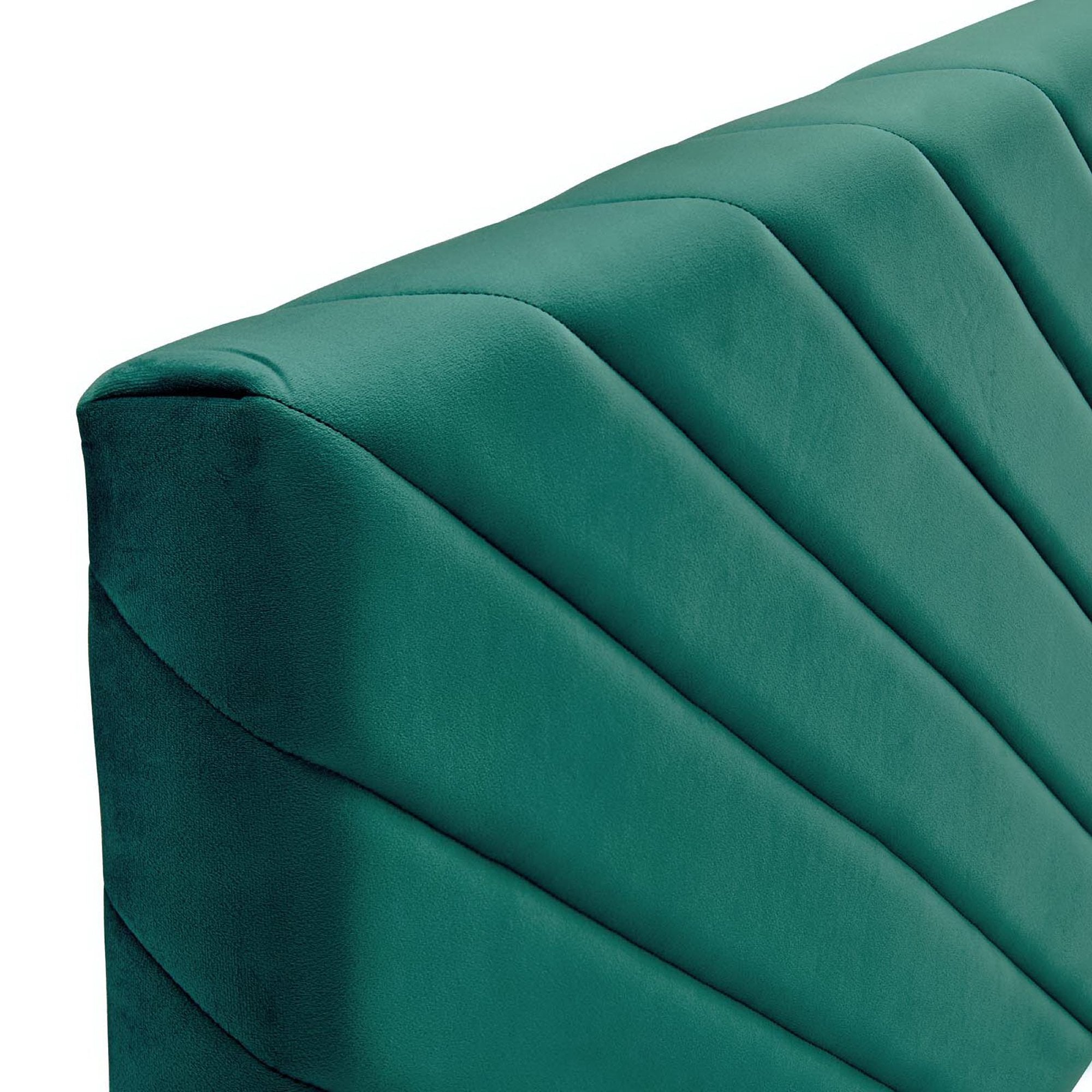 Alyson Angular Channel Tufted Performance Velvet Twin Headboard by Modway - Best Buy Furniture