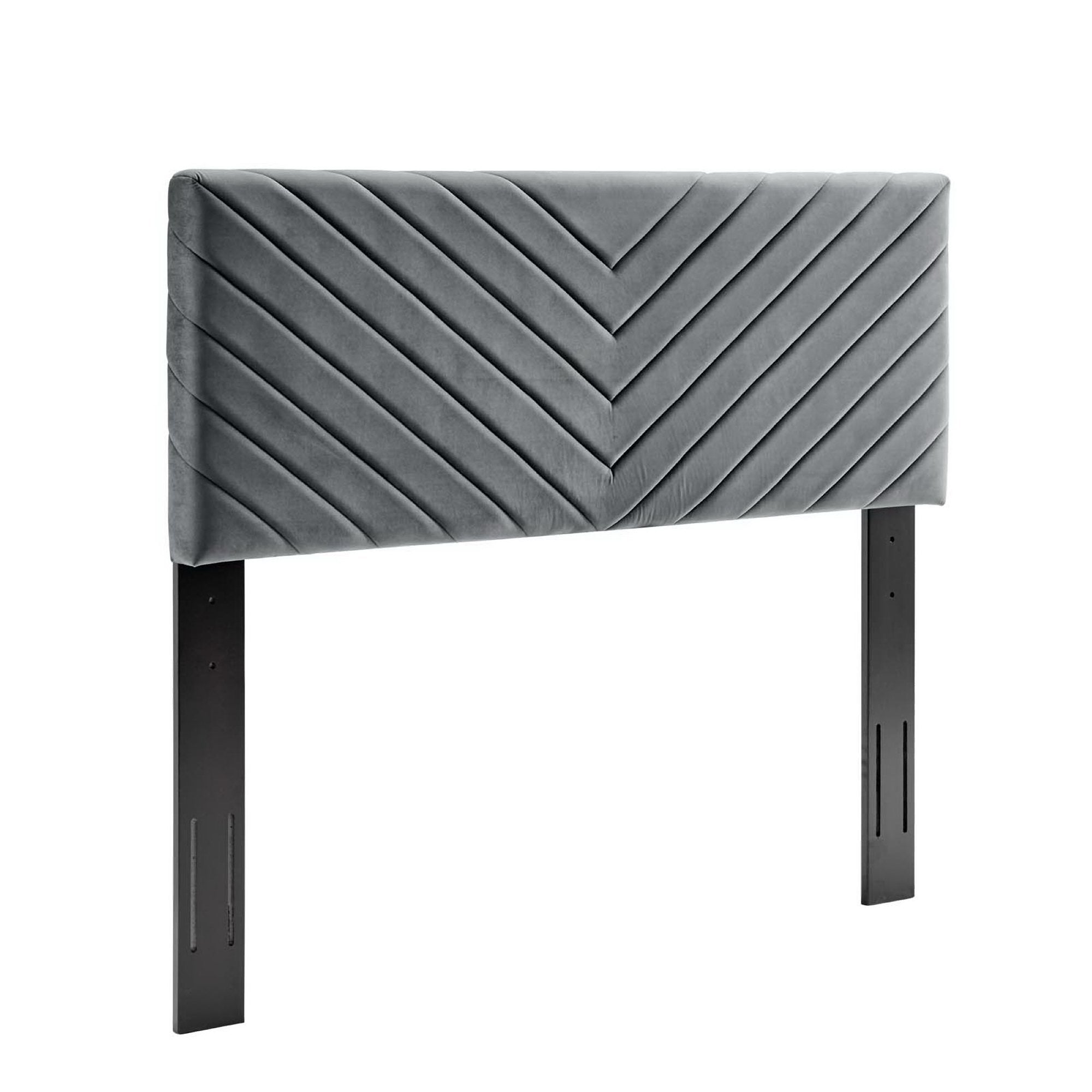 Alyson Angular Channel Tufted Performance Velvet Full / Queen Headboard by Modway - Best Buy Furniture
