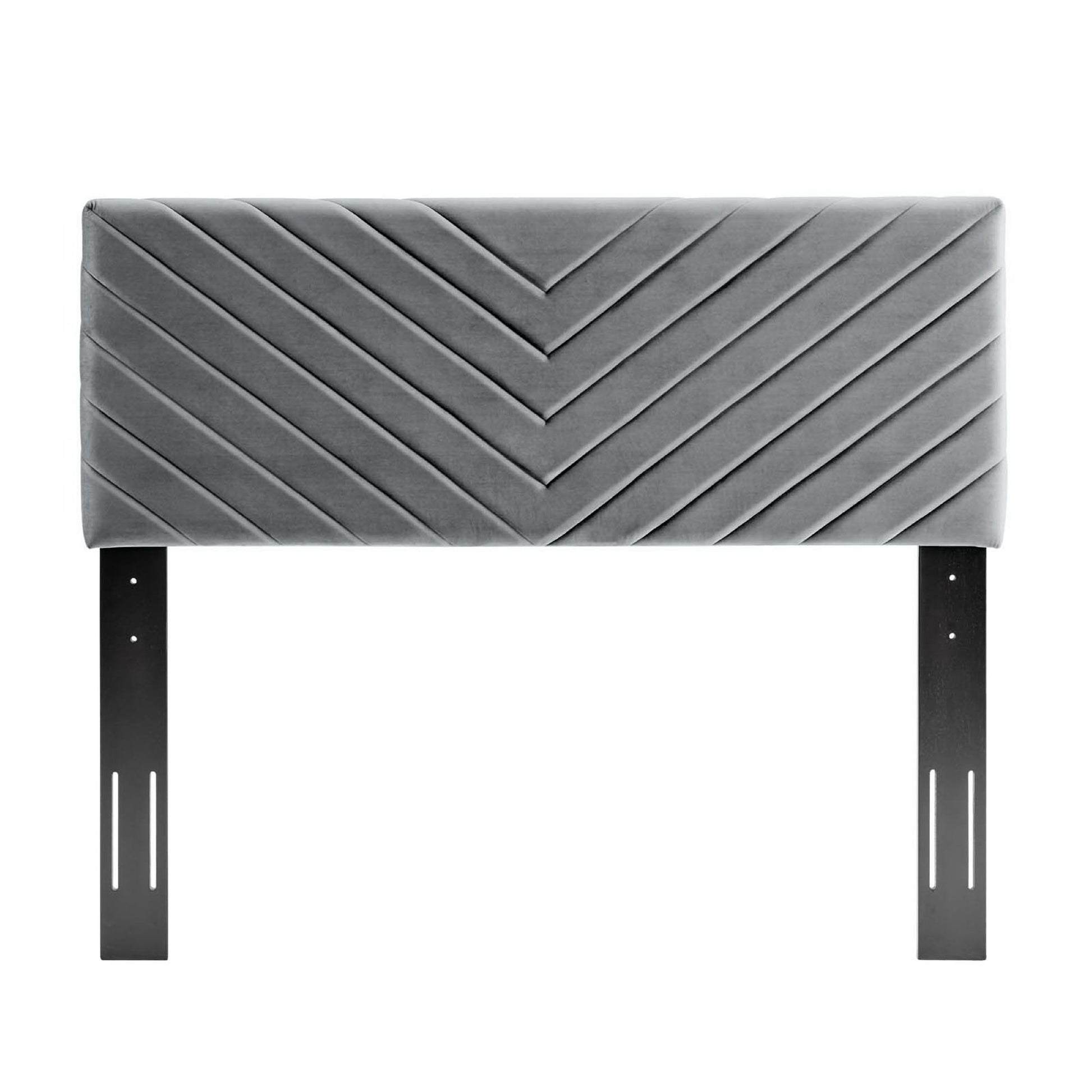 Alyson Angular Channel Tufted Performance Velvet Full / Queen Headboard by Modway - Best Buy Furniture
