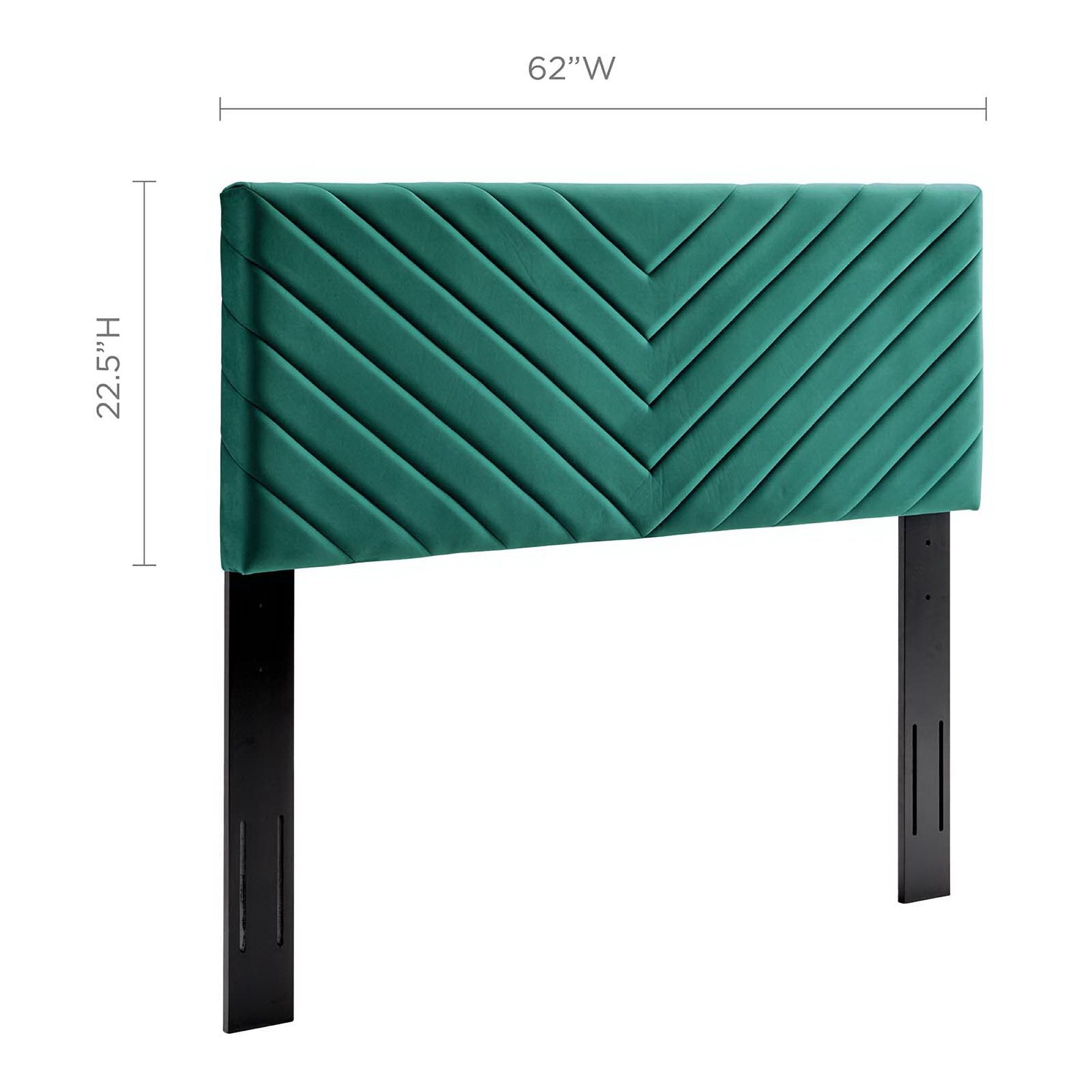 Alyson Angular Channel Tufted Performance Velvet Full / Queen Headboard by Modway - Best Buy Furniture