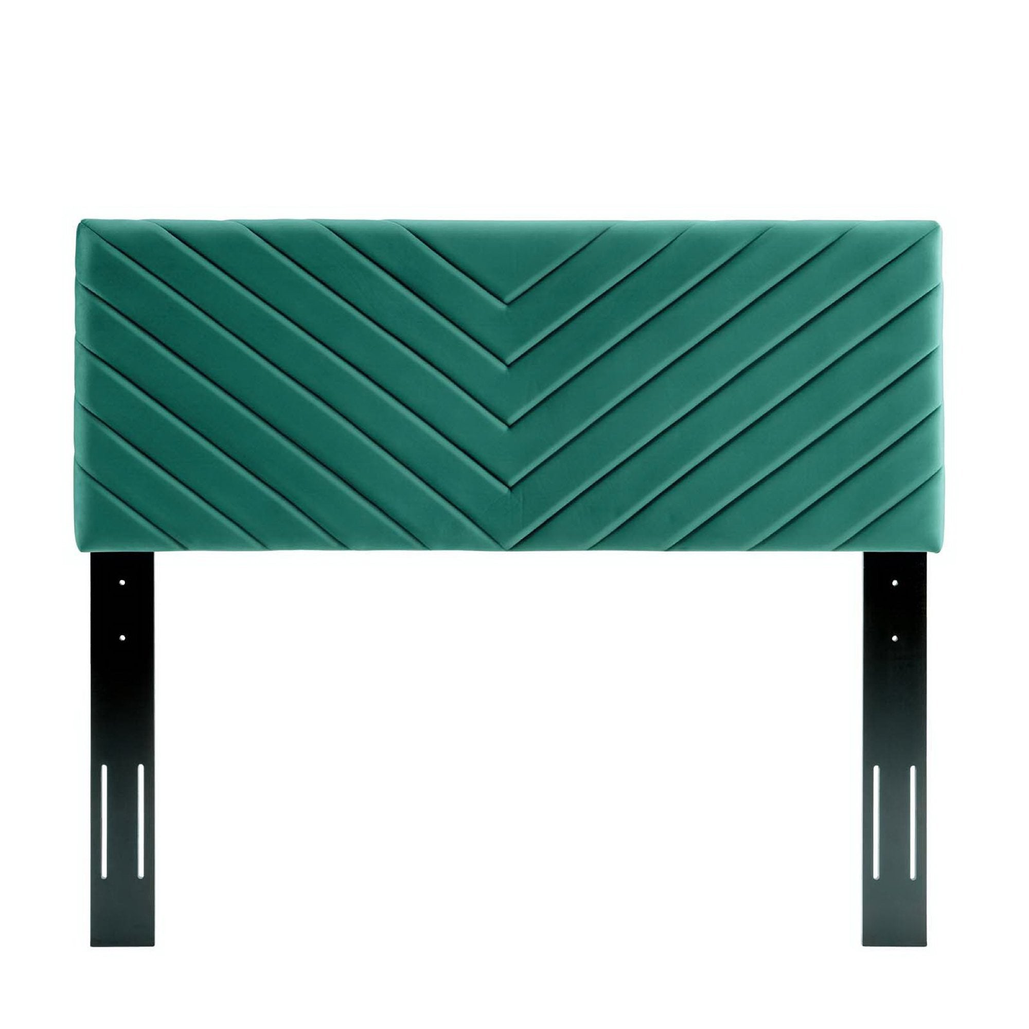 Alyson Angular Channel Tufted Performance Velvet Full / Queen Headboard by Modway - Best Buy Furniture