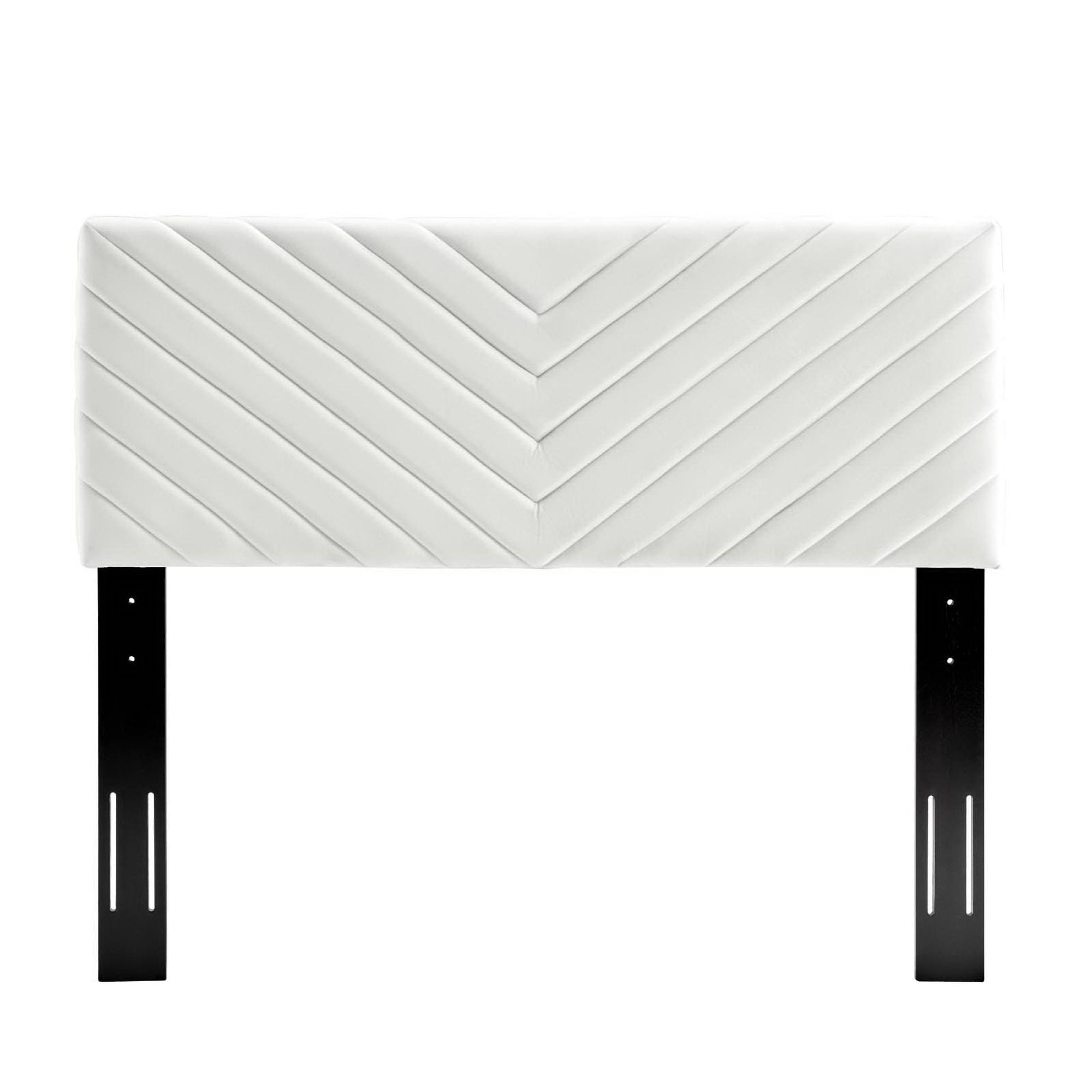 Alyson Angular Channel Tufted Performance Velvet King / California King Headboard by Modway - Best Buy Furniture