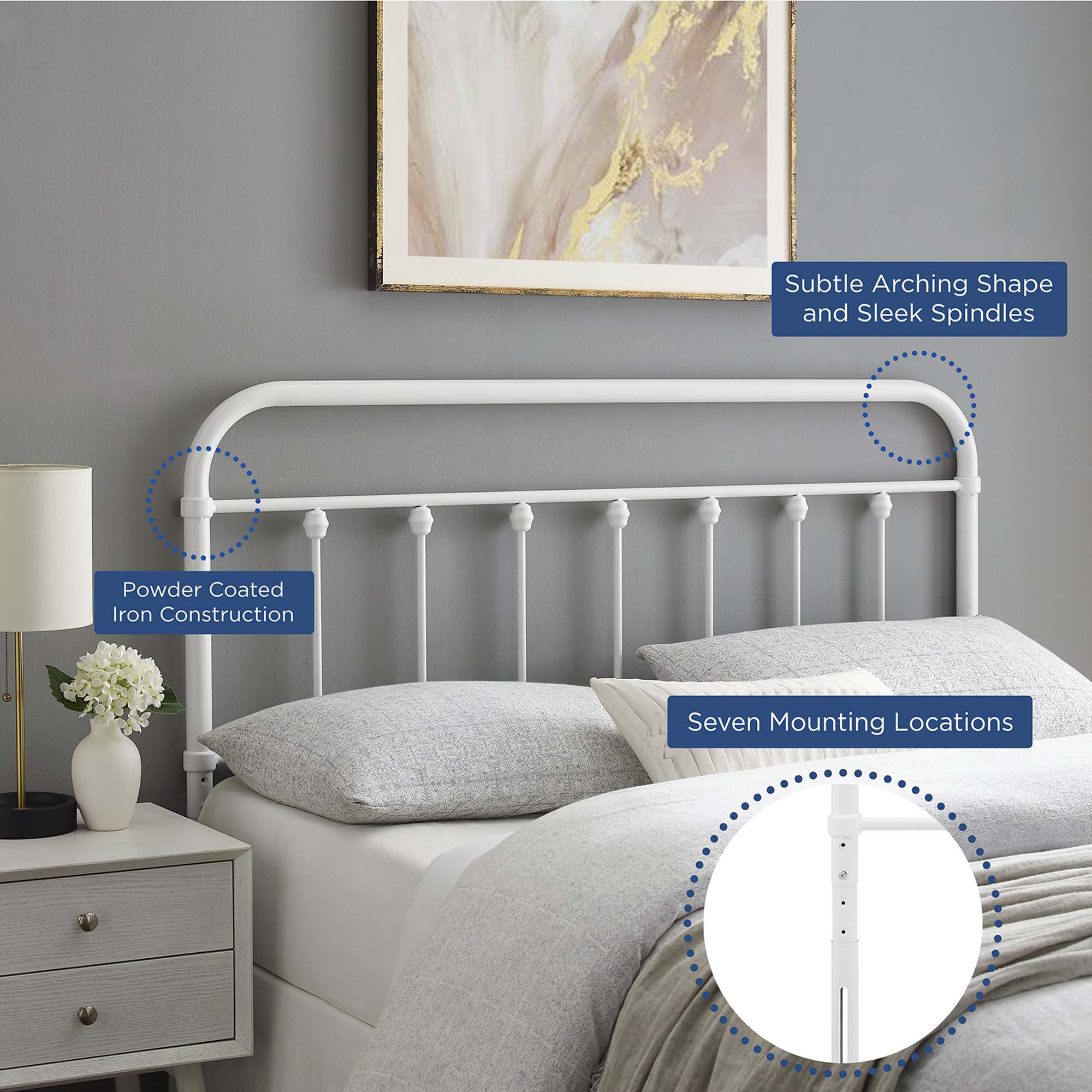 Sage Metal Full Headboard by Modway - Best Buy Furniture