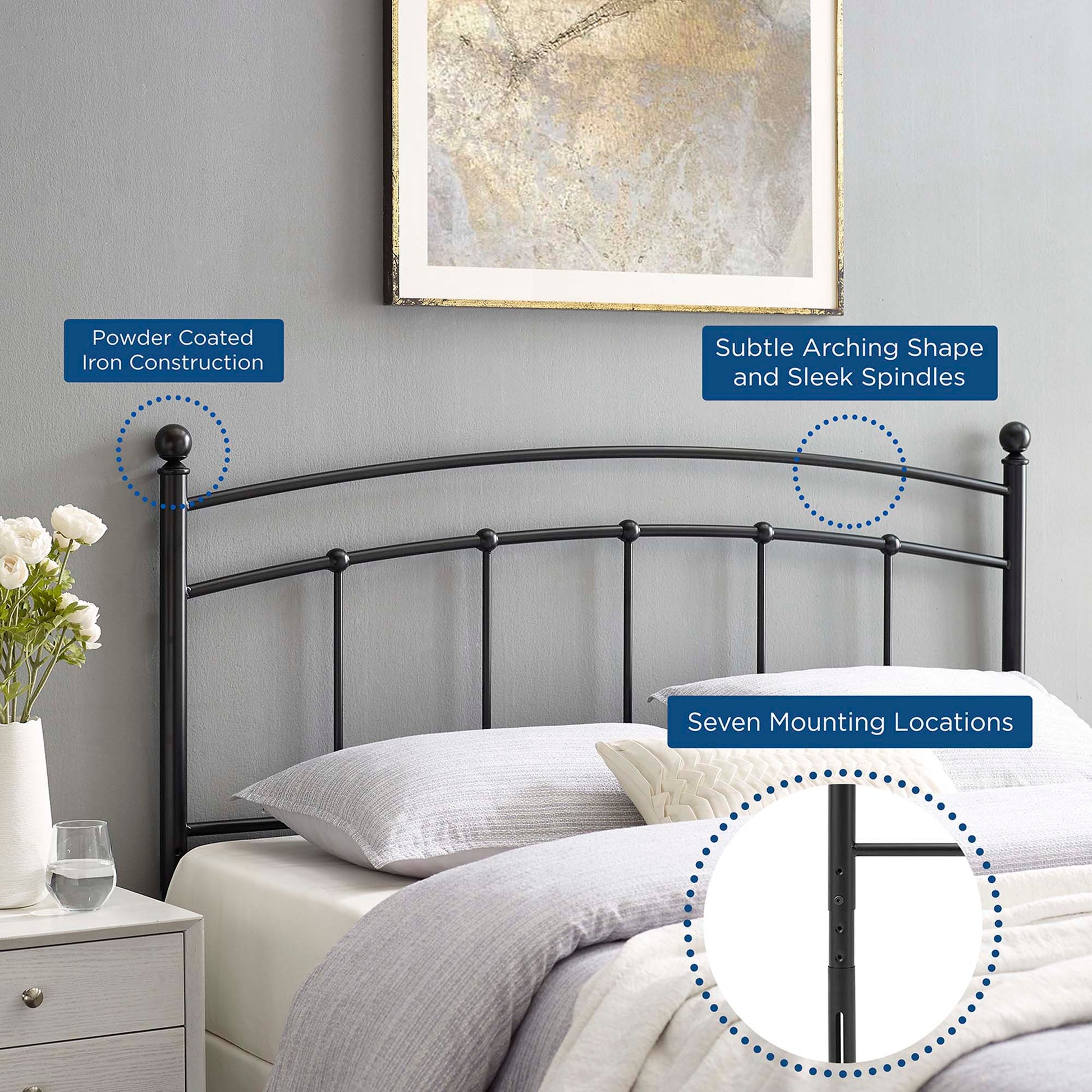 Abigail Metal Full Headboard by Modway - Best Buy Furniture