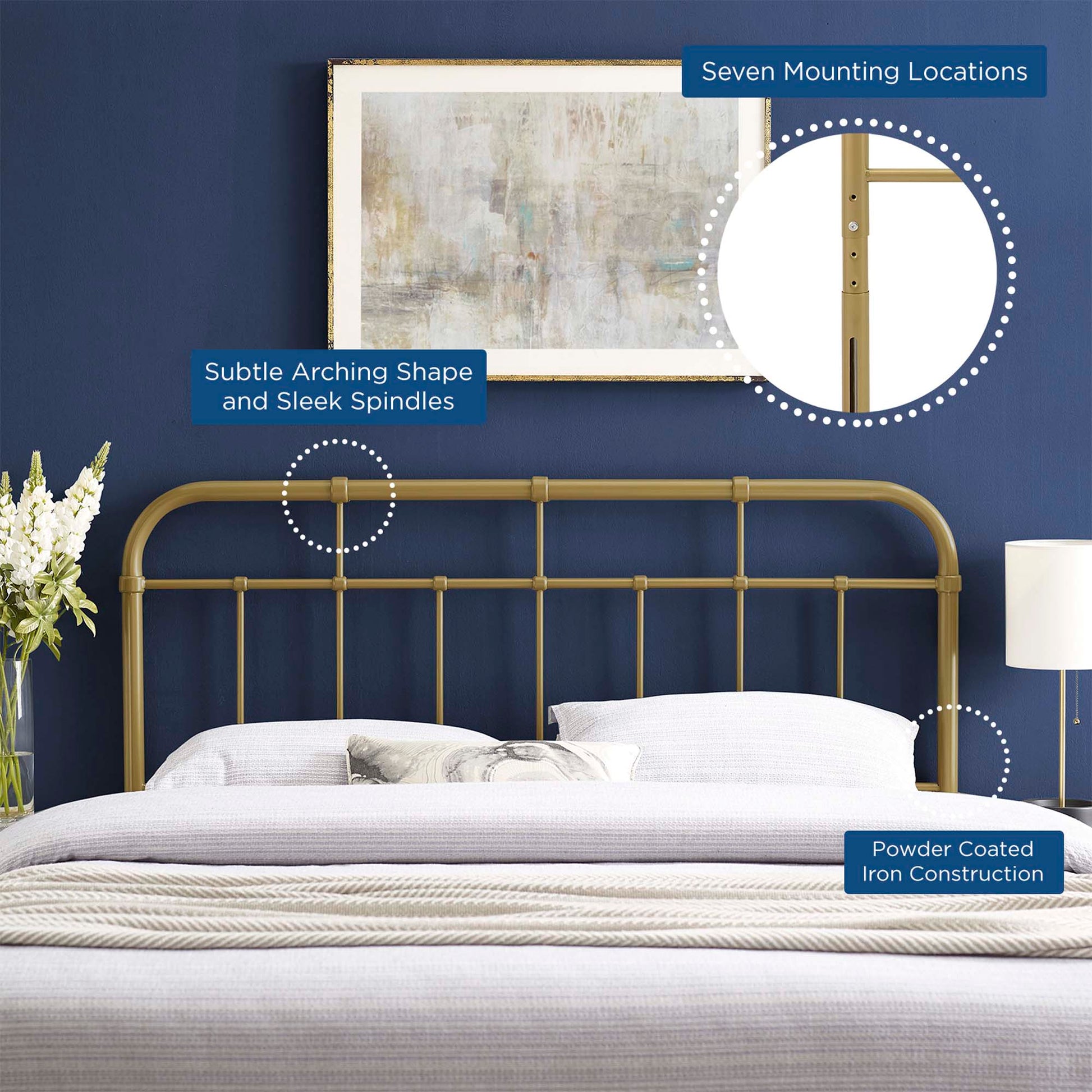 Alessia Metal Full Headboard by Modway - Best Buy Furniture