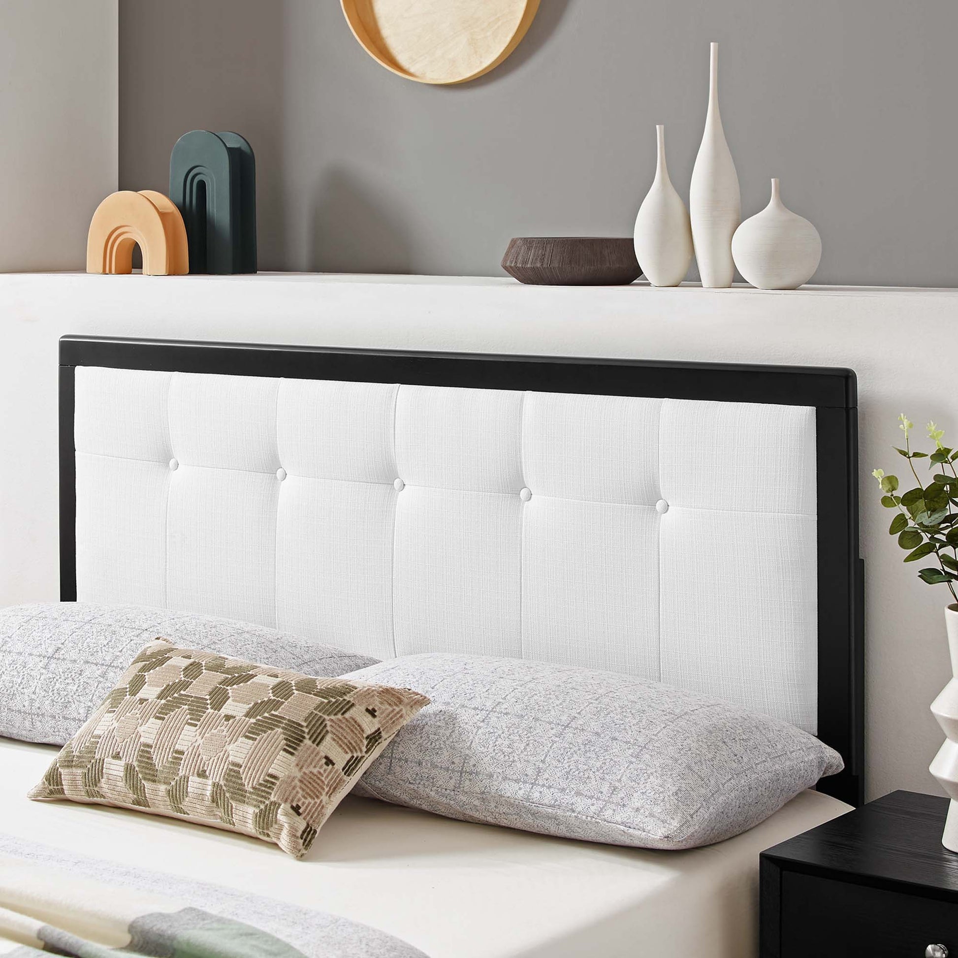 Draper Tufted Fabric and Wood Twin Headboard by Modway - Best Buy Furniture