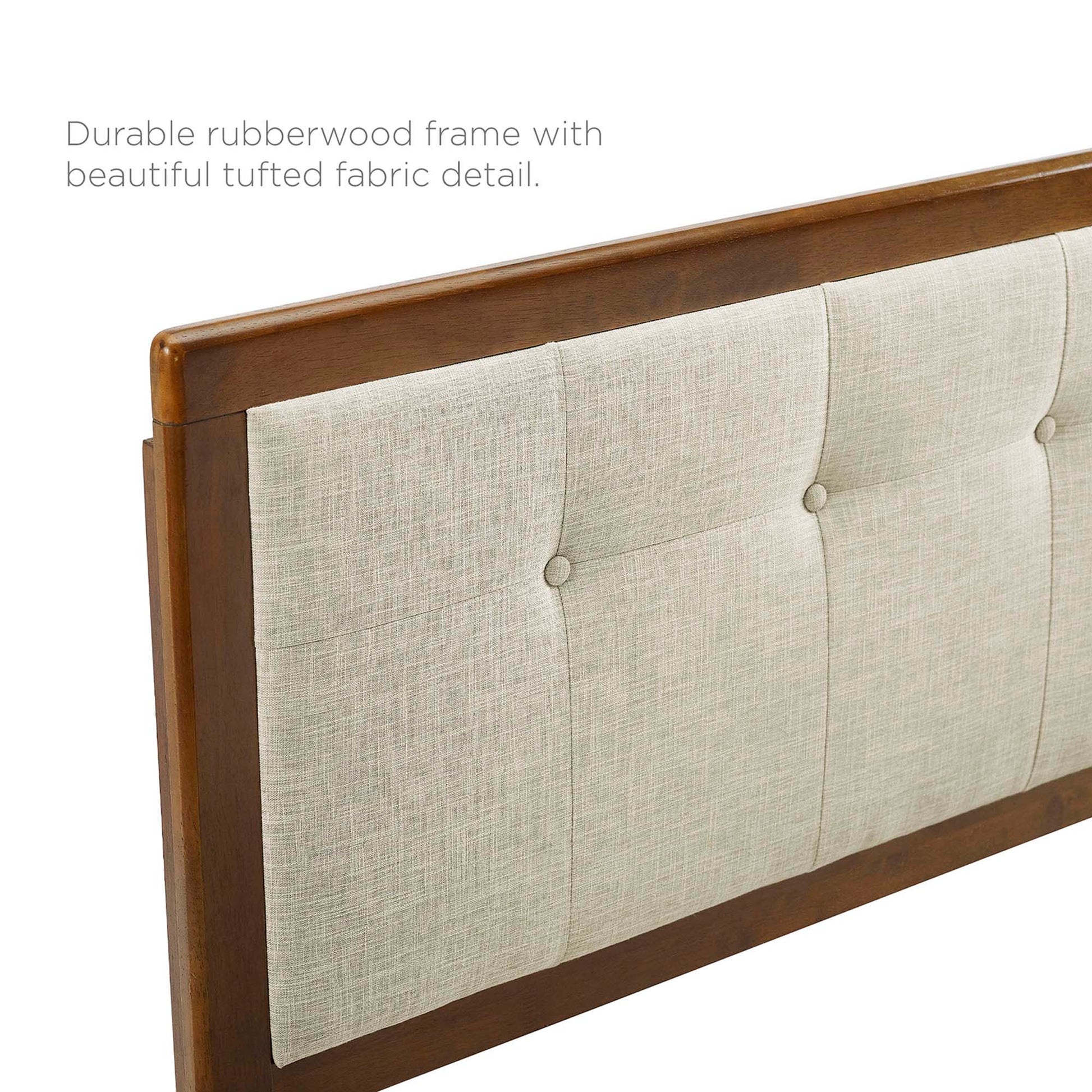 Draper Tufted Fabric and Wood Queen Headboard by Modway - Best Buy Furniture