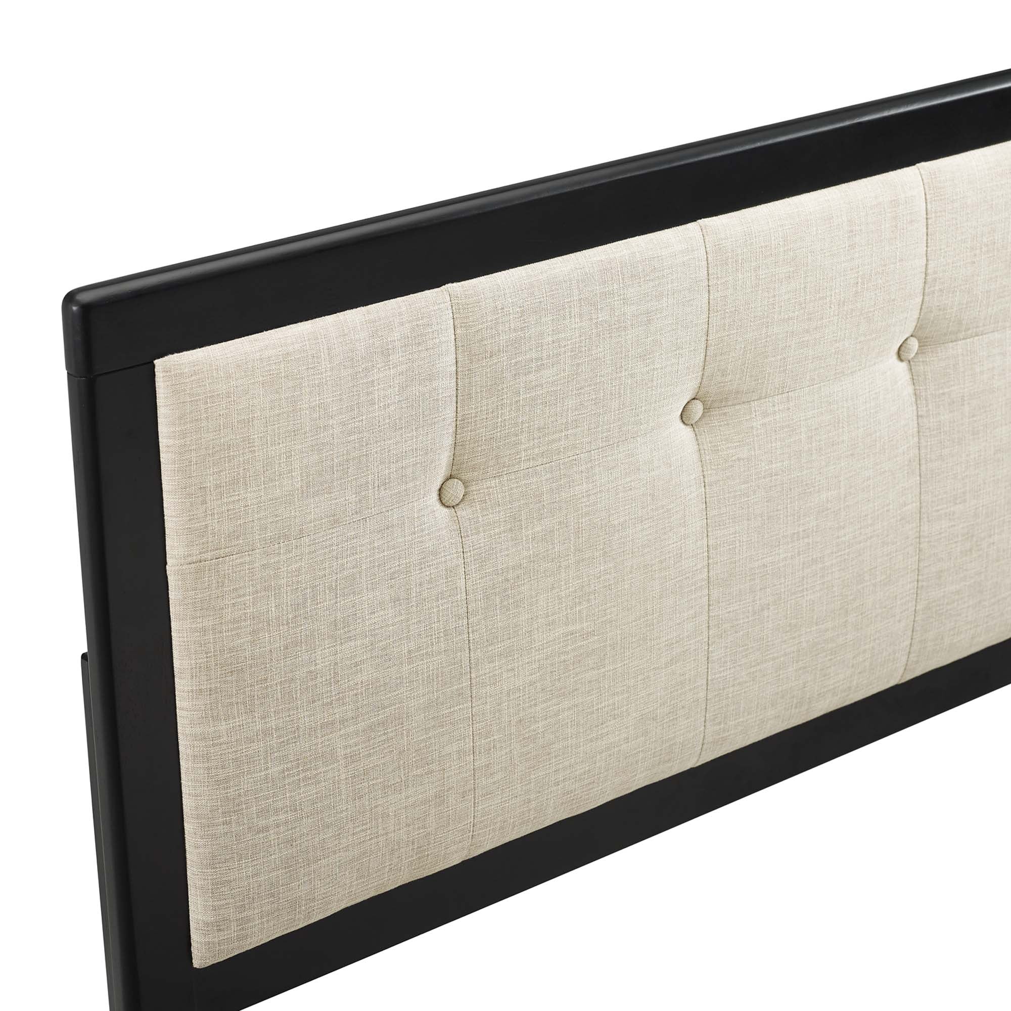 Draper Tufted Fabric and Wood King Headboard by Modway - Best Buy Furniture