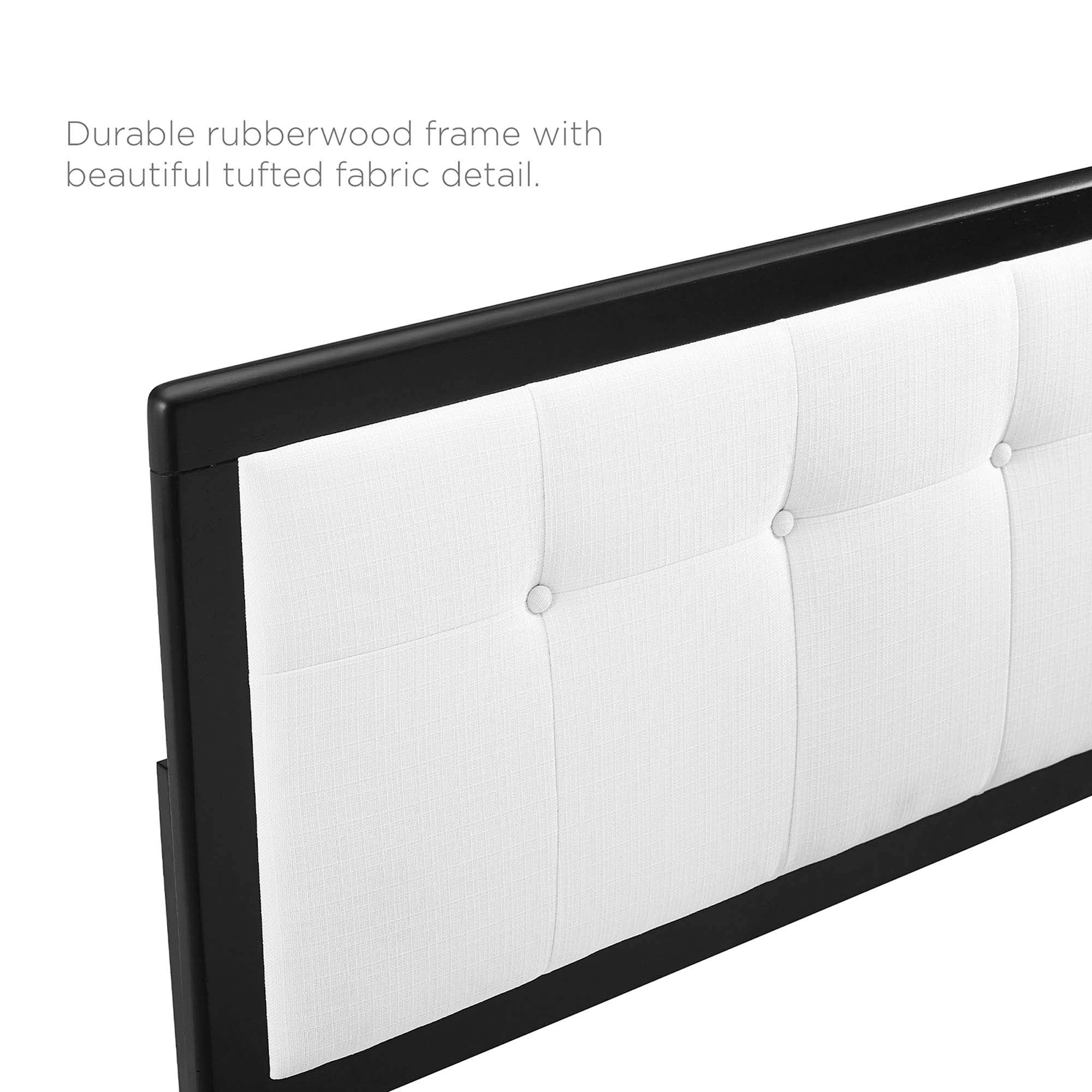 Draper Tufted Fabric and Wood King Headboard by Modway - Best Buy Furniture
