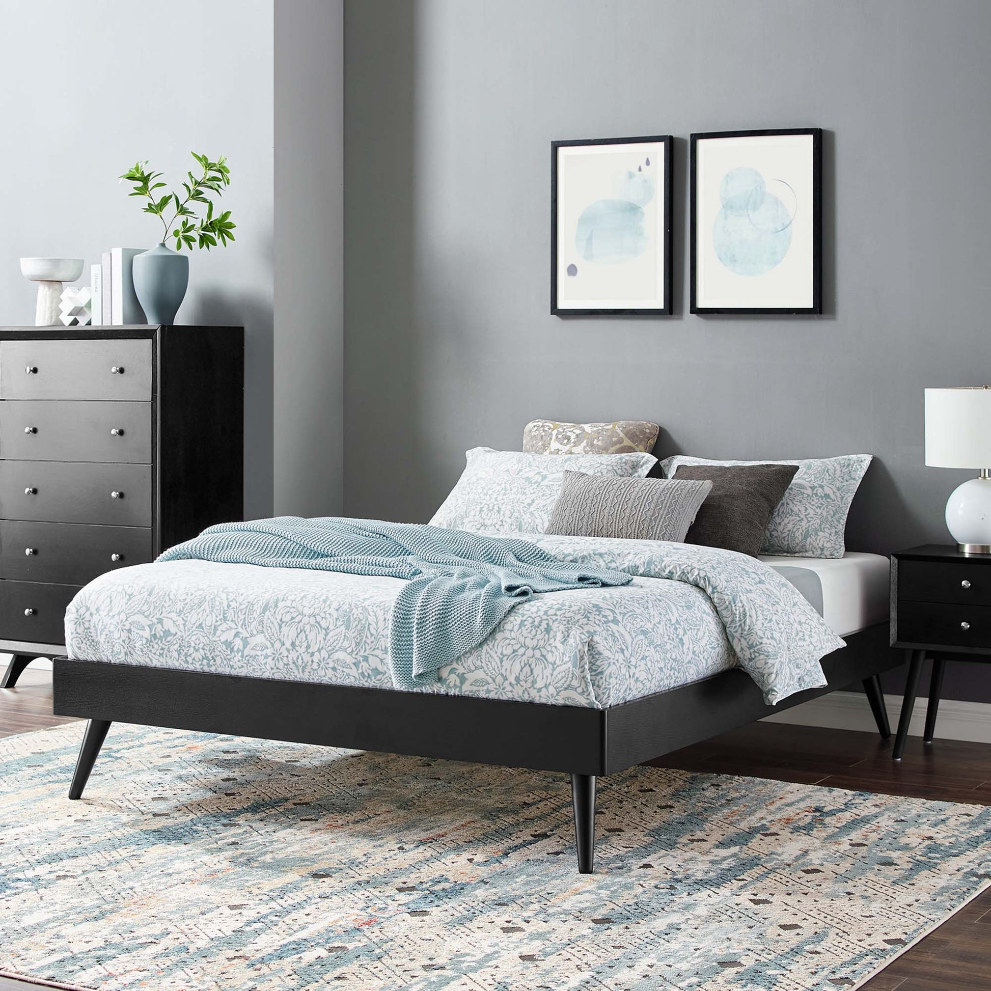 Margo Wood King Platform Bed Frame by Modway - Best Buy Furniture