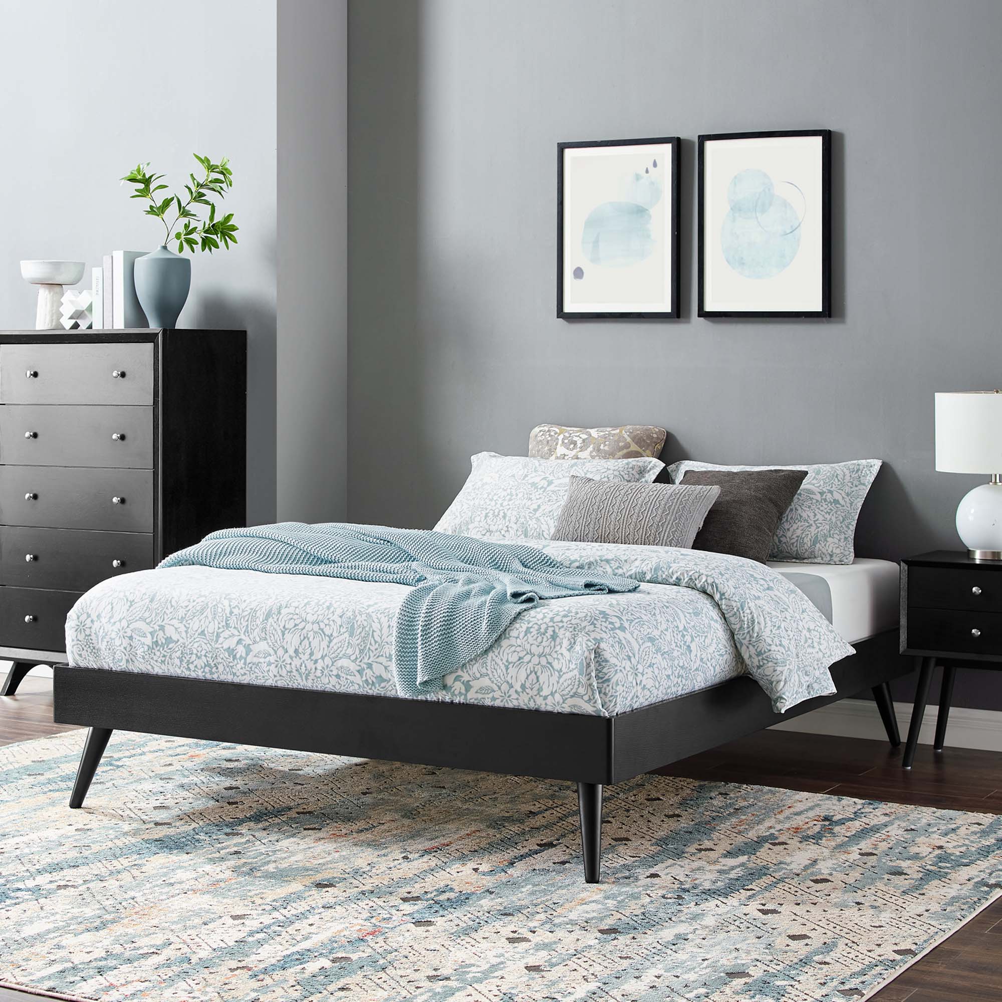 Margo Wood King Platform Bed Frame by Modway - Best Buy Furniture