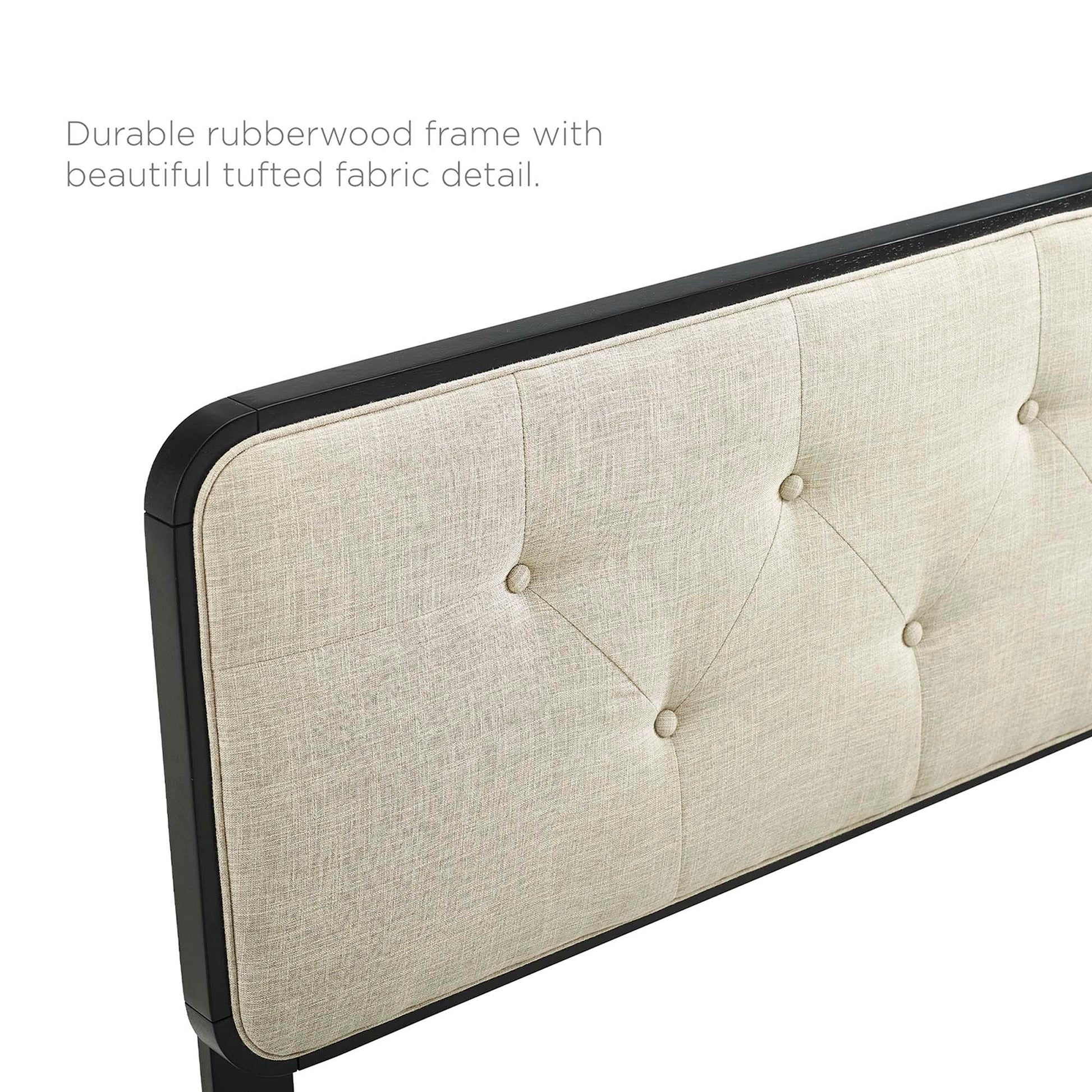 Collins Tufted Fabric and Wood King Headboard by Modway - Best Buy Furniture