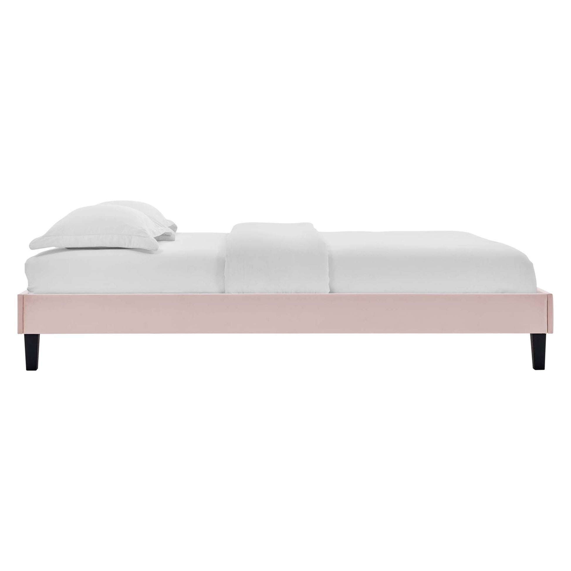 Reign Performance Velvet Twin Platform Bed Frame by Modway - Best Buy Furniture