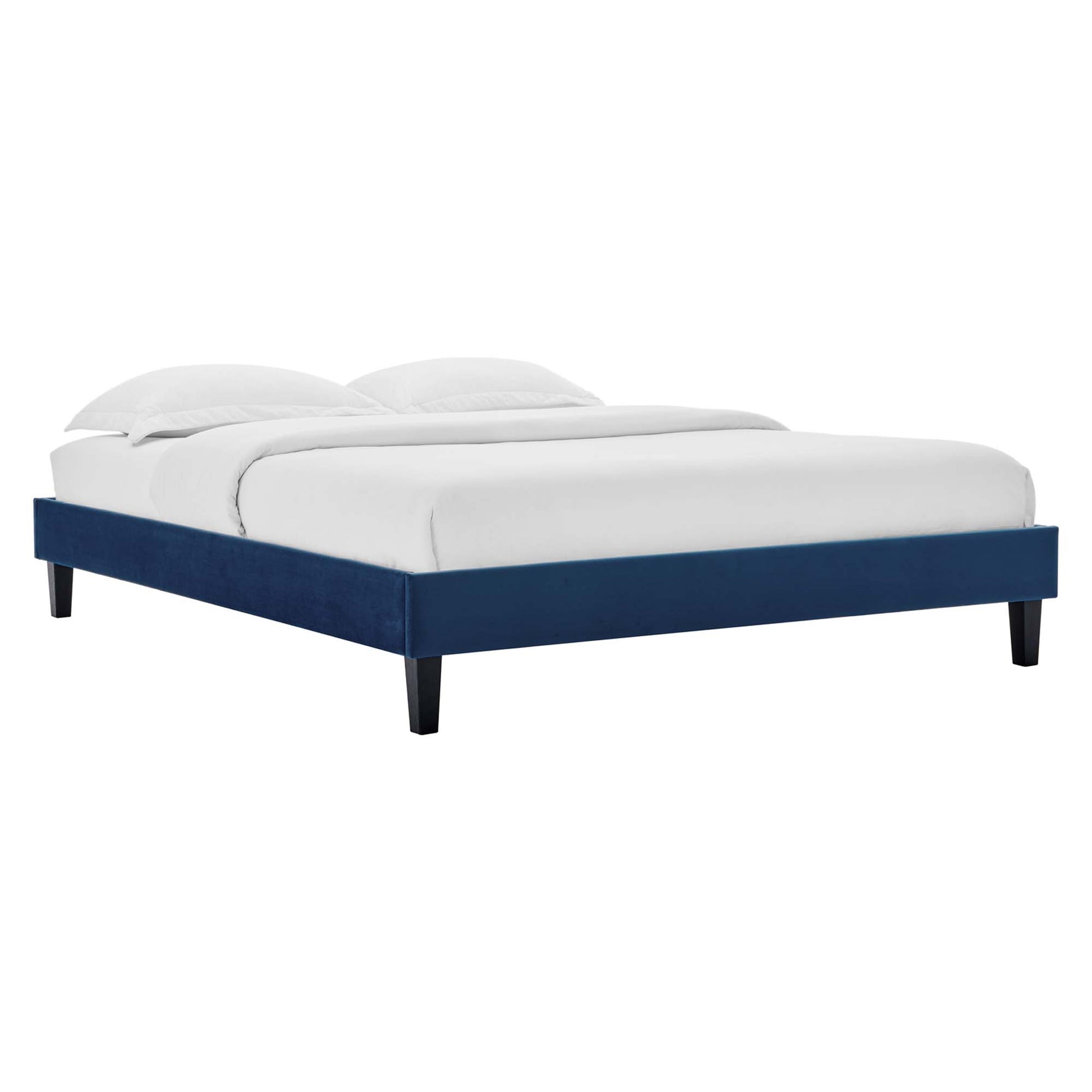 Reign Performance Velvet Full Platform Bed Frame by Modway - Best Buy Furniture