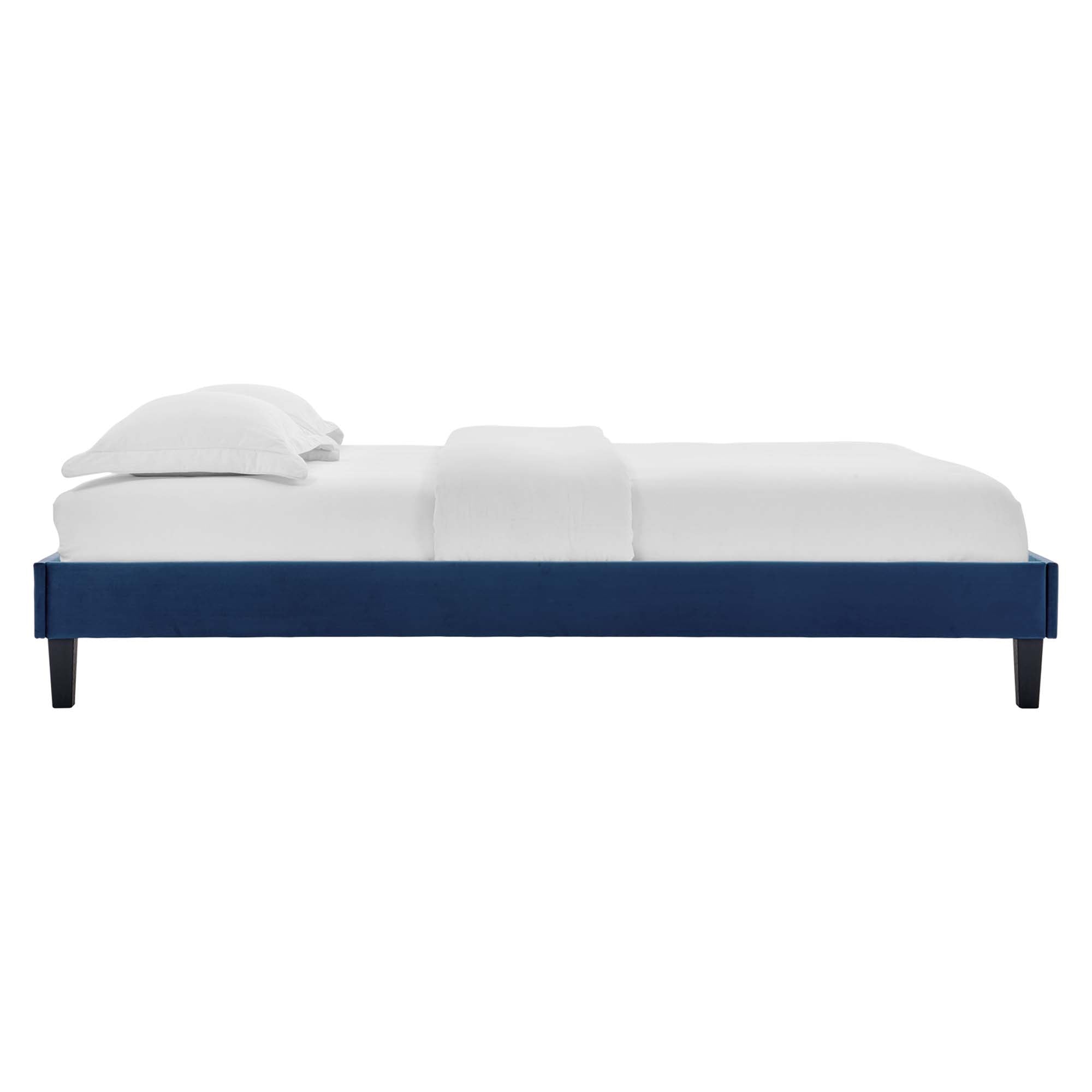 Reign Performance Velvet Full Platform Bed Frame by Modway - Best Buy Furniture