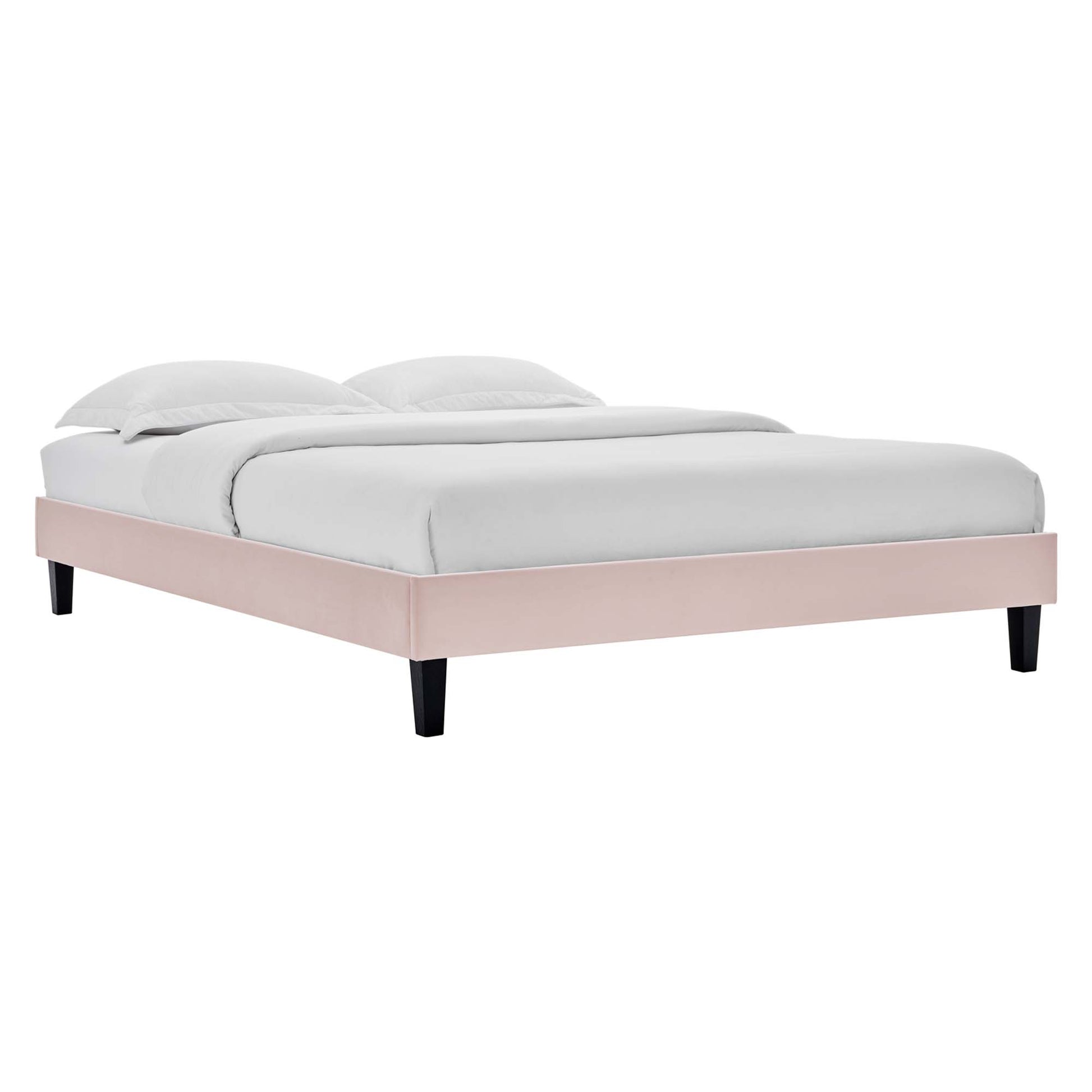Reign Performance Velvet Full Platform Bed Frame by Modway - Best Buy Furniture