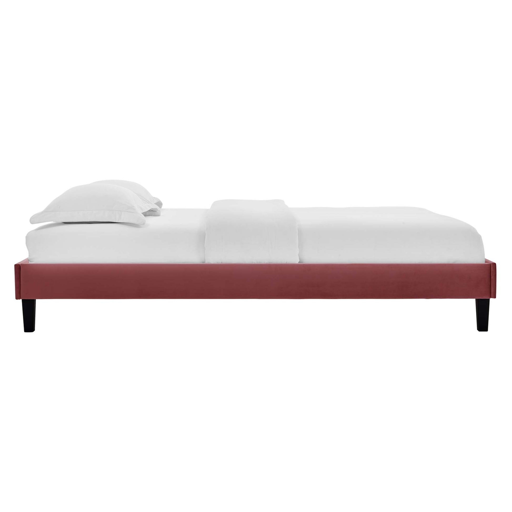 Roxanne Performance Velvet Queen Platform Bed by Modway - Best Buy Furniture