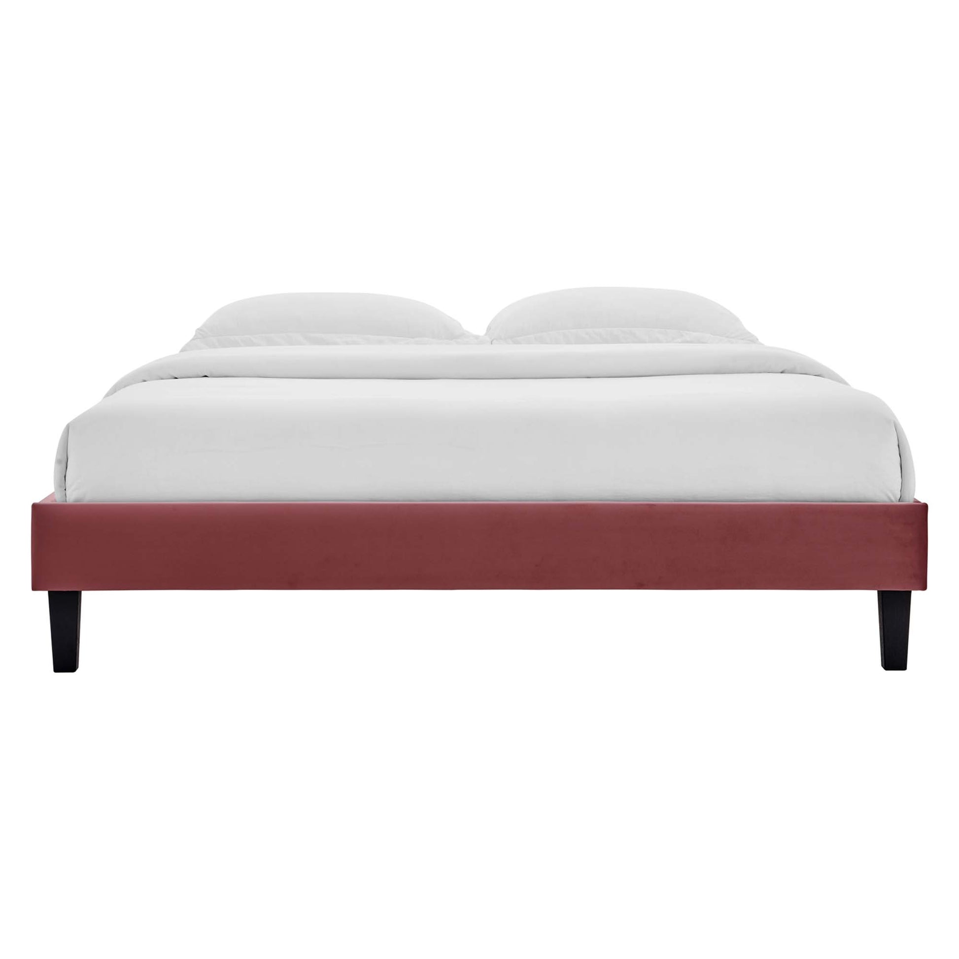 Reign Performance Velvet Queen Platform Bed Frame by Modway - Best Buy Furniture
