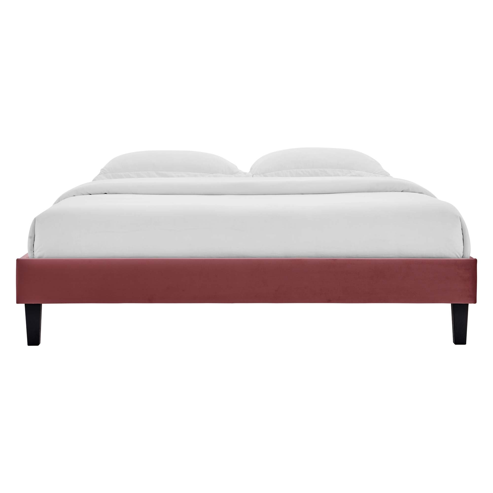 Reign Performance Velvet King Platform Bed Frame by Modway - Best Buy Furniture