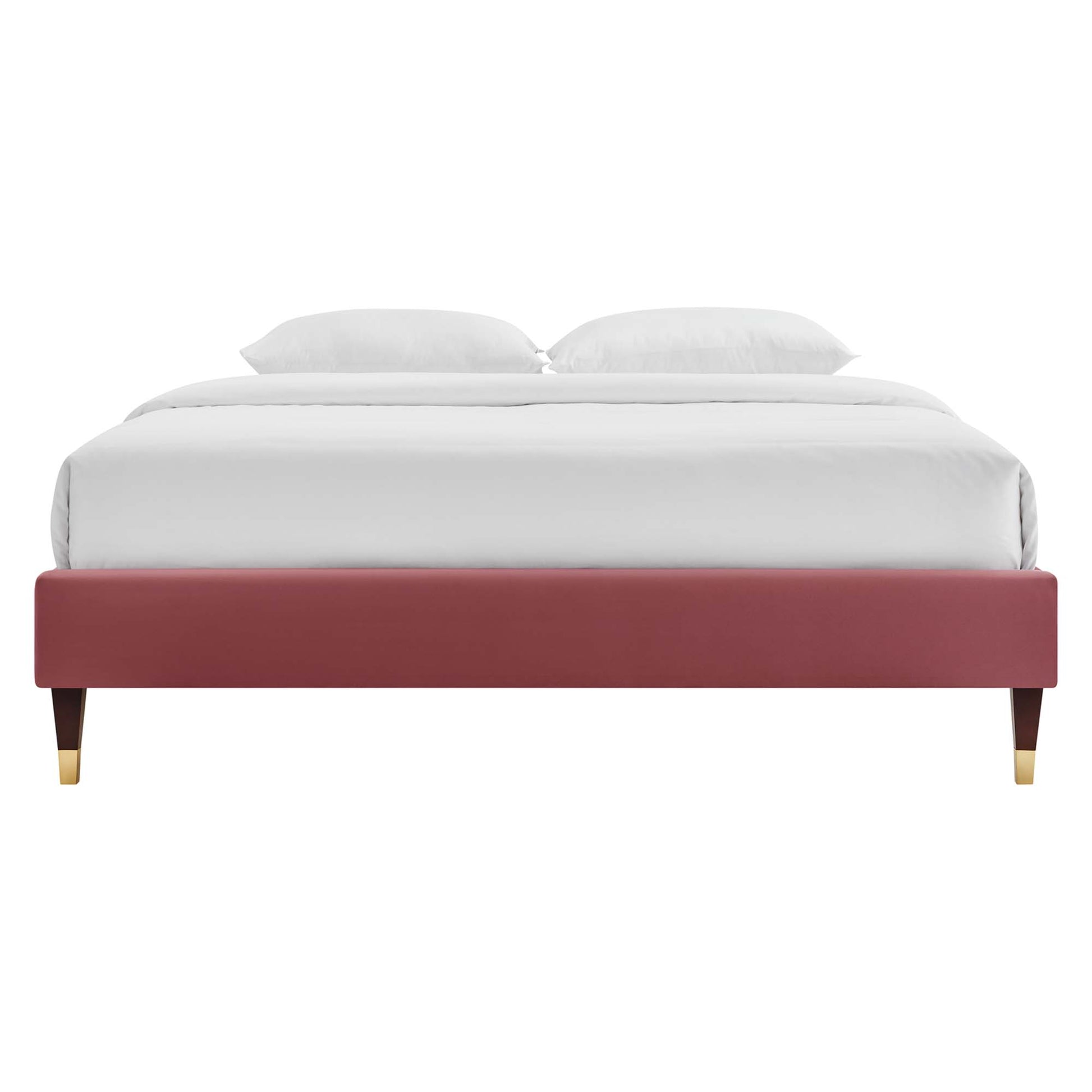 Harlow Performance Velvet Queen Platform Bed Frame by Modway - Best Buy Furniture