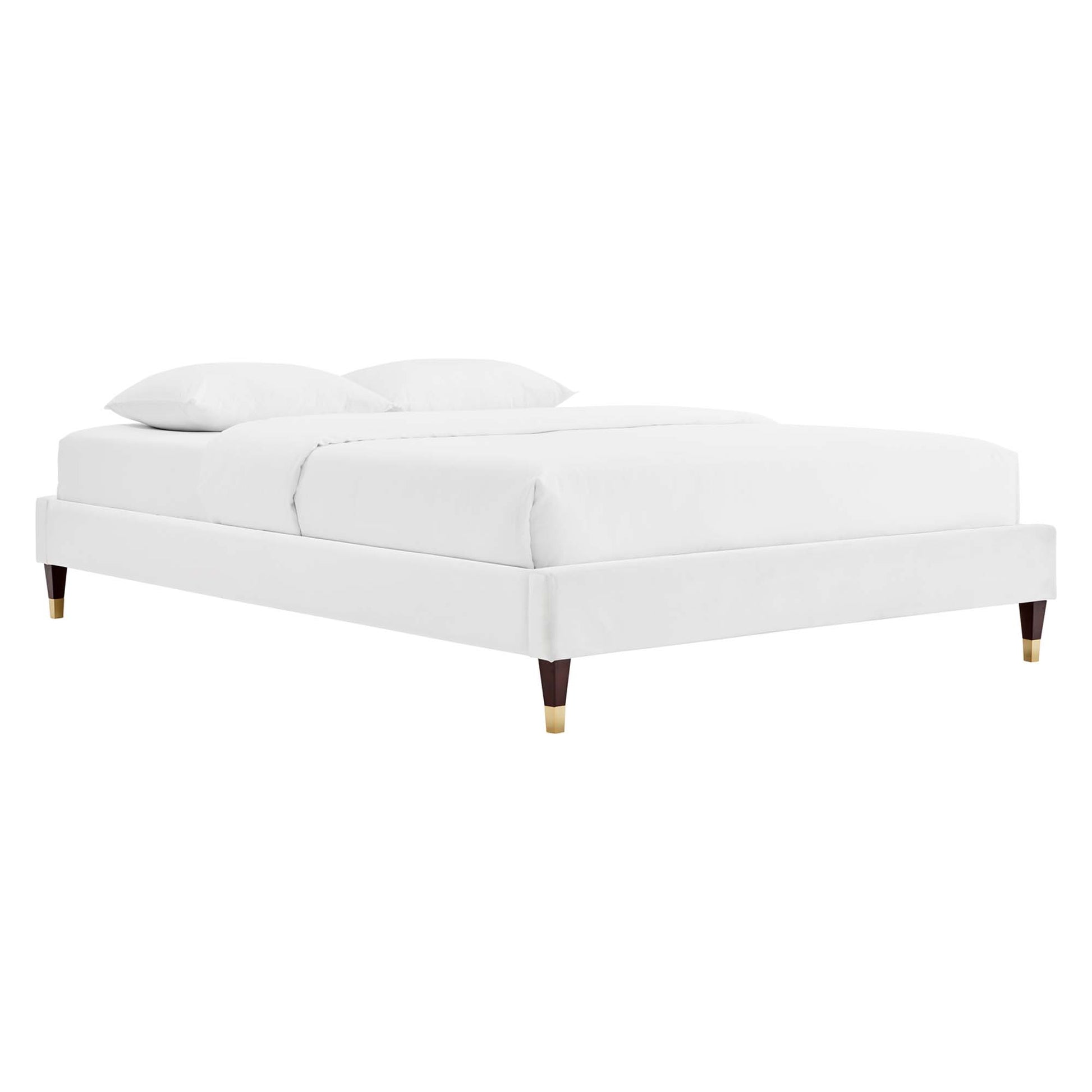 Harlow Performance Velvet Queen Platform Bed Frame by Modway - Best Buy Furniture